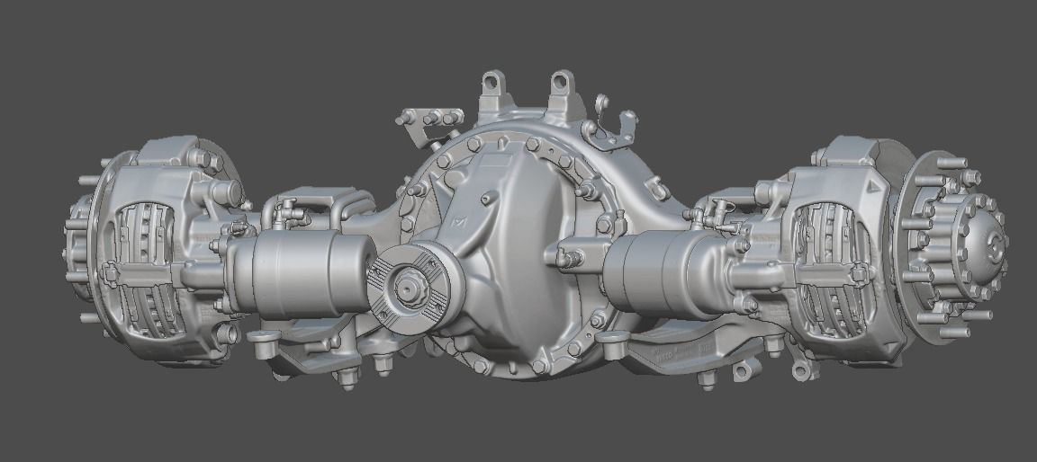Truck Axle Iveco 3D print model_2