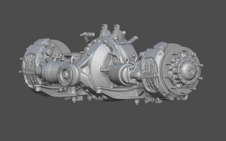 Truck Axle Iveco 3D print model_4