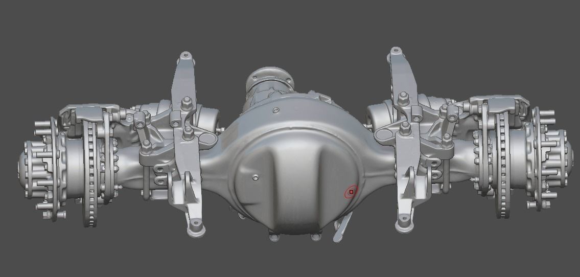 Truck Axle Iveco 3D print model_28