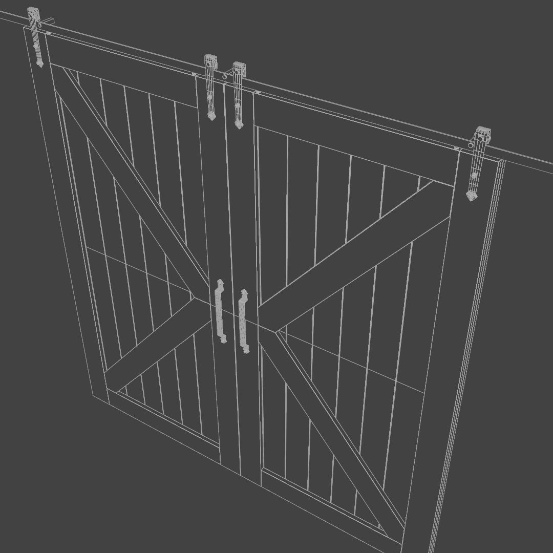 Slide doors 3D model_5