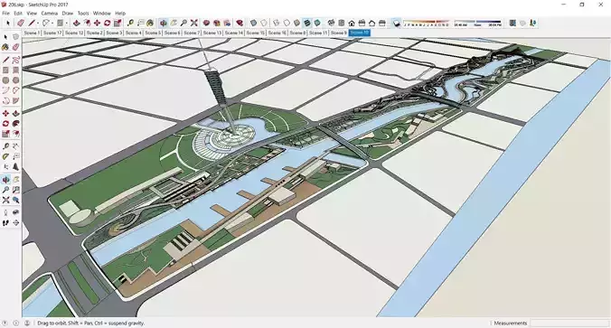 Sketchup Plaza siteplan 206