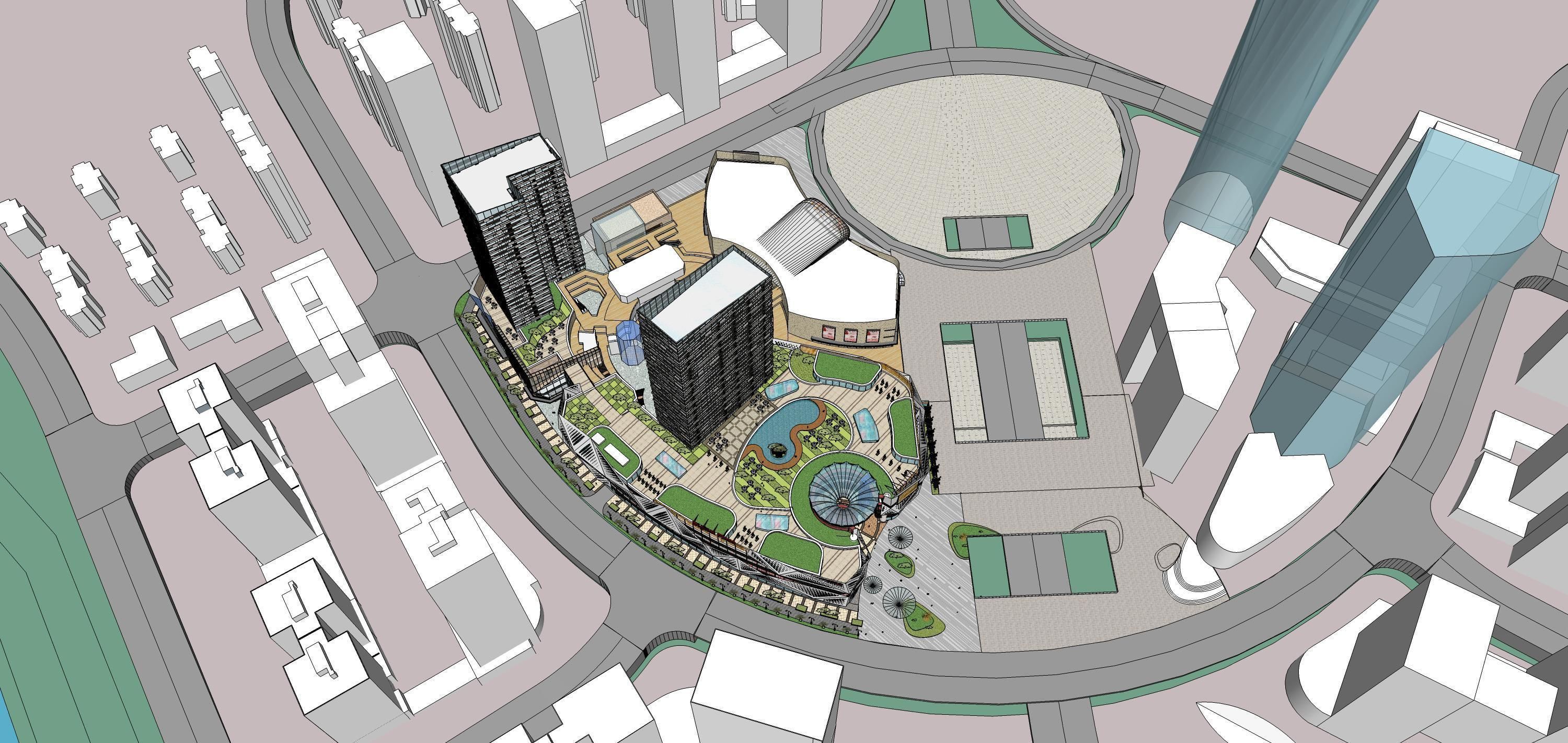 Sketchup Commercial Office Complex 207 3D model_22