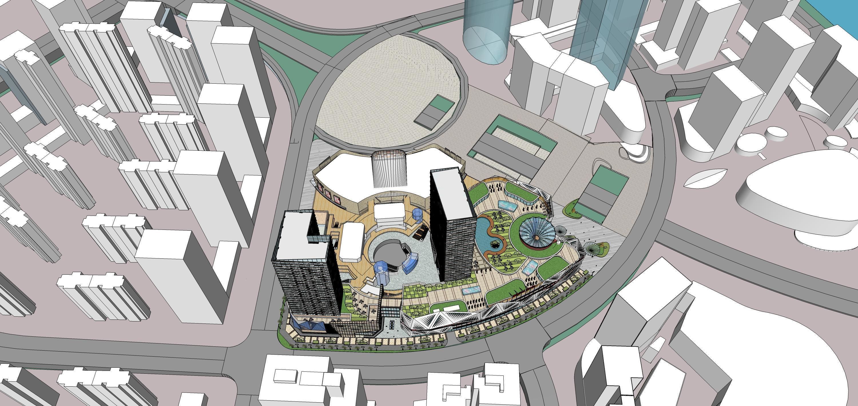 Sketchup Commercial Office Complex 207 3D model_21