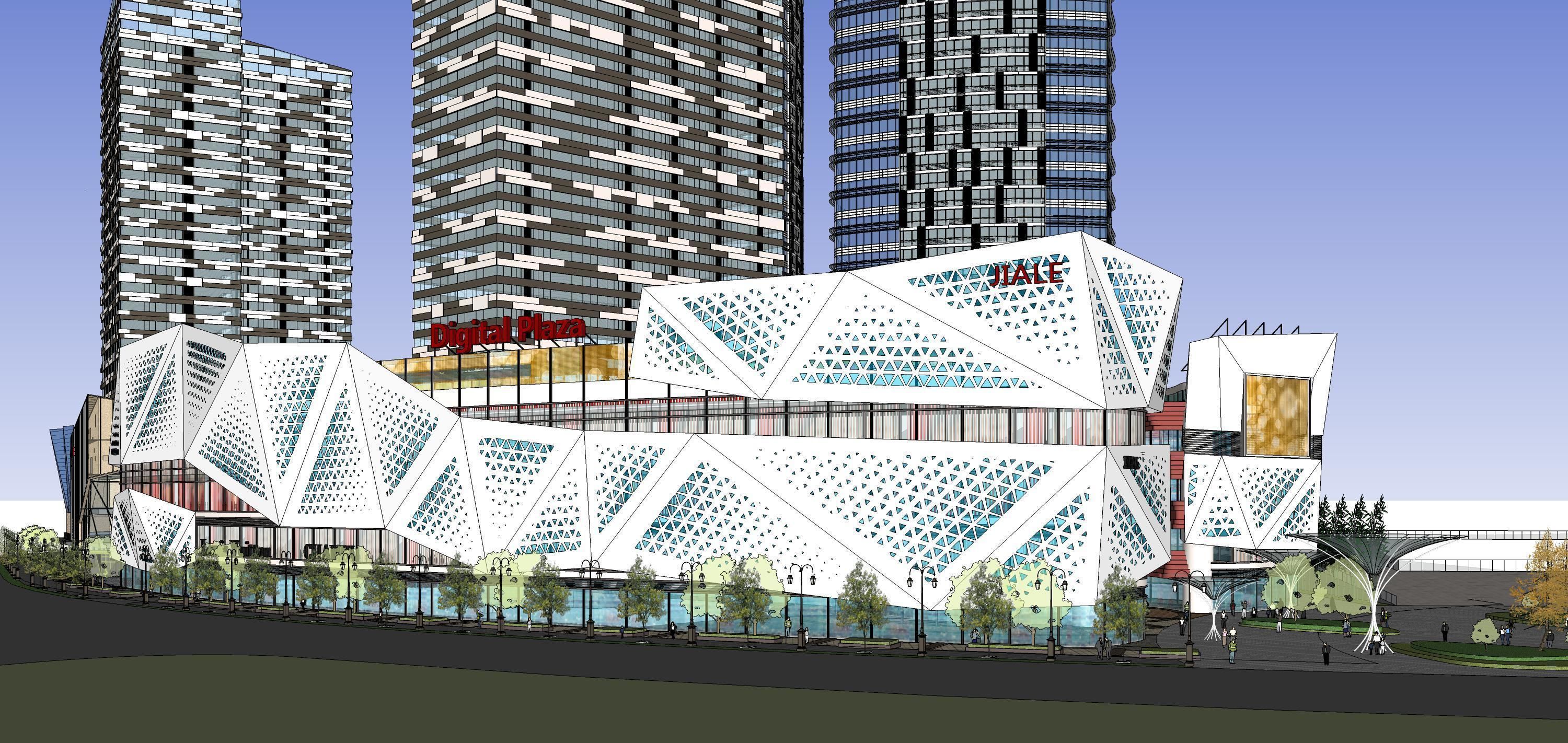 Sketchup Commercial Office Complex 207 3D model_6