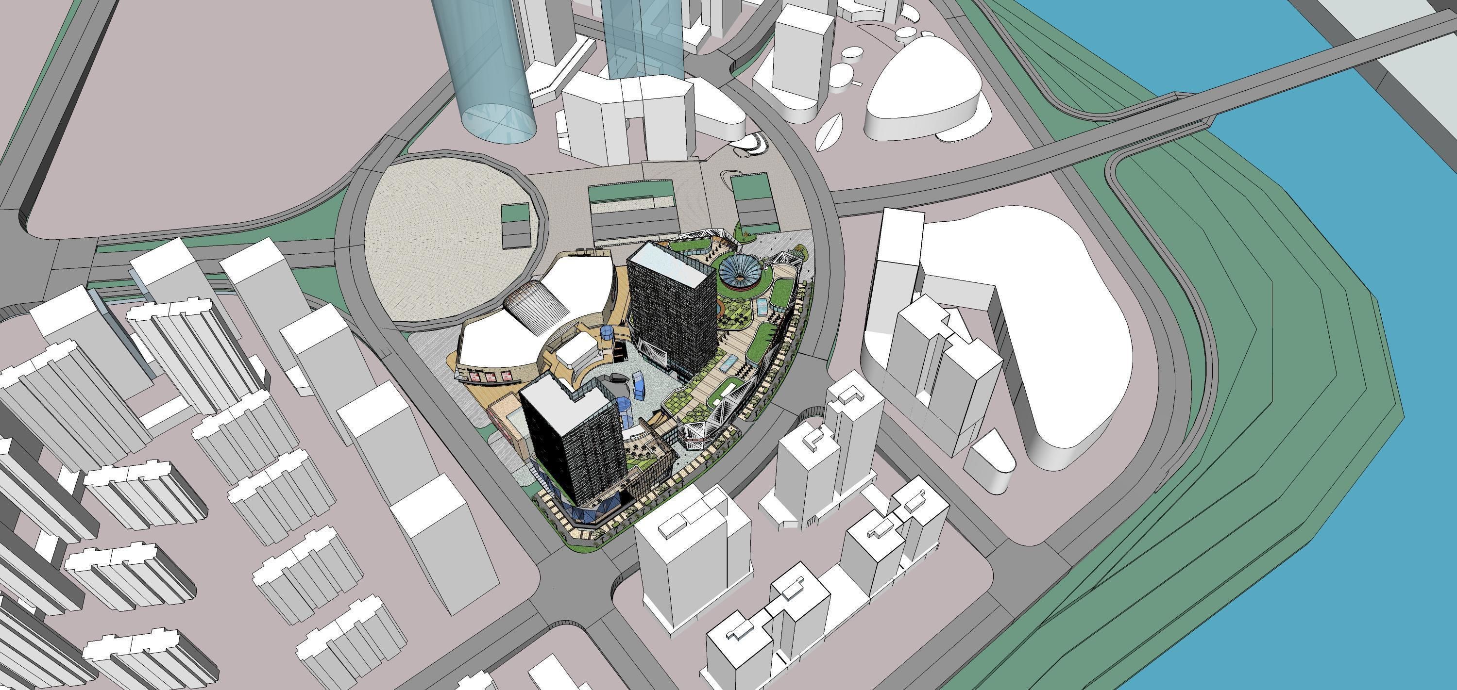 Sketchup Commercial Office Complex 207 3D model_18