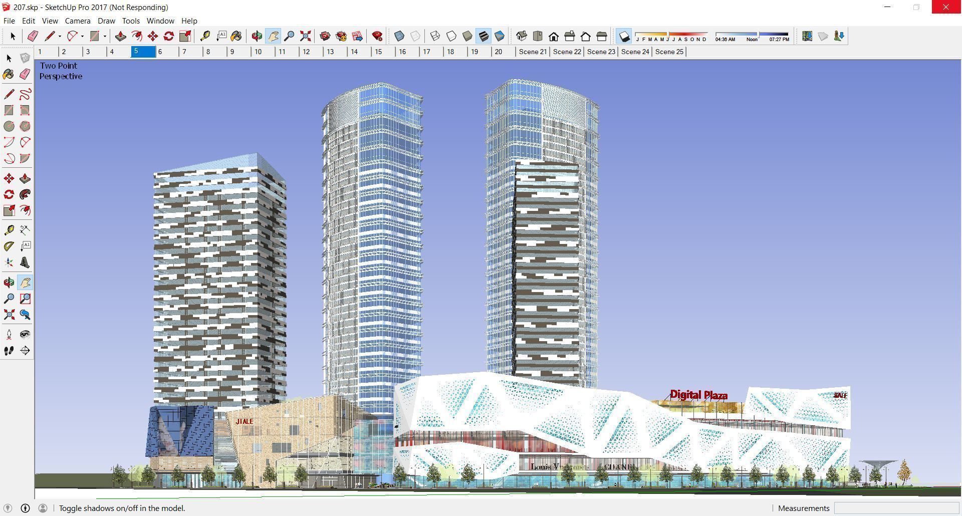 Sketchup Commercial Office Complex 207 3D model_2