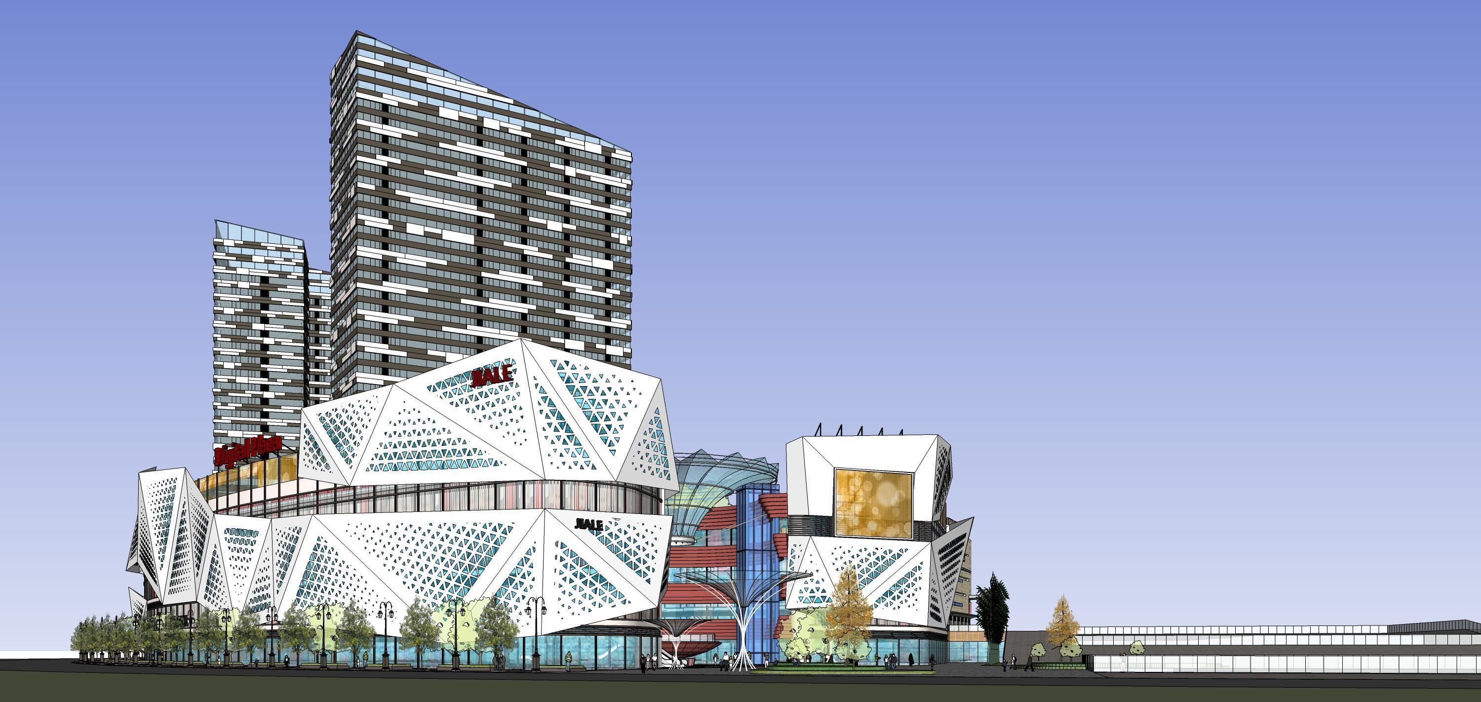 Sketchup Commercial Office Complex 207 3D model_4