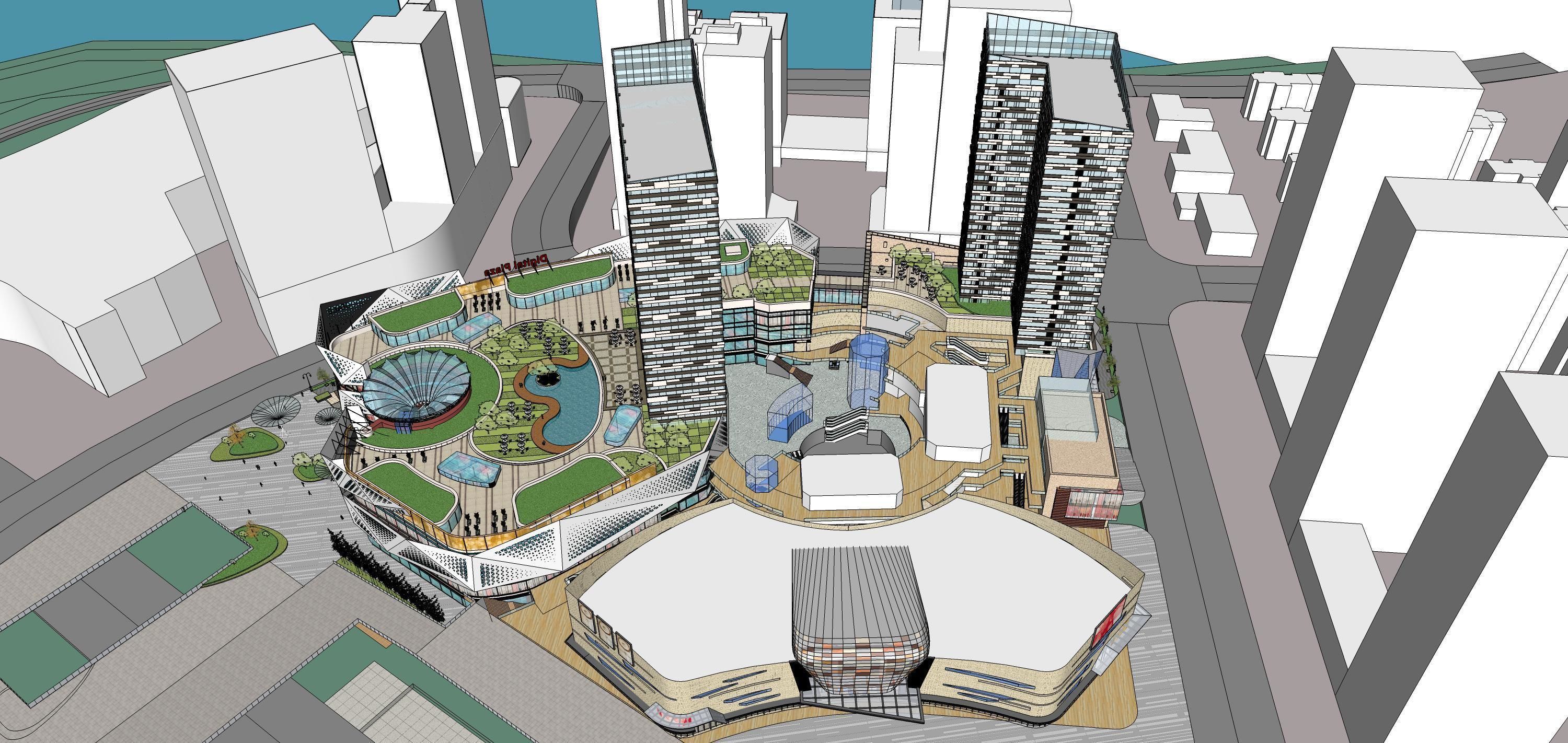 Sketchup Commercial Office Complex 207 3D model_24