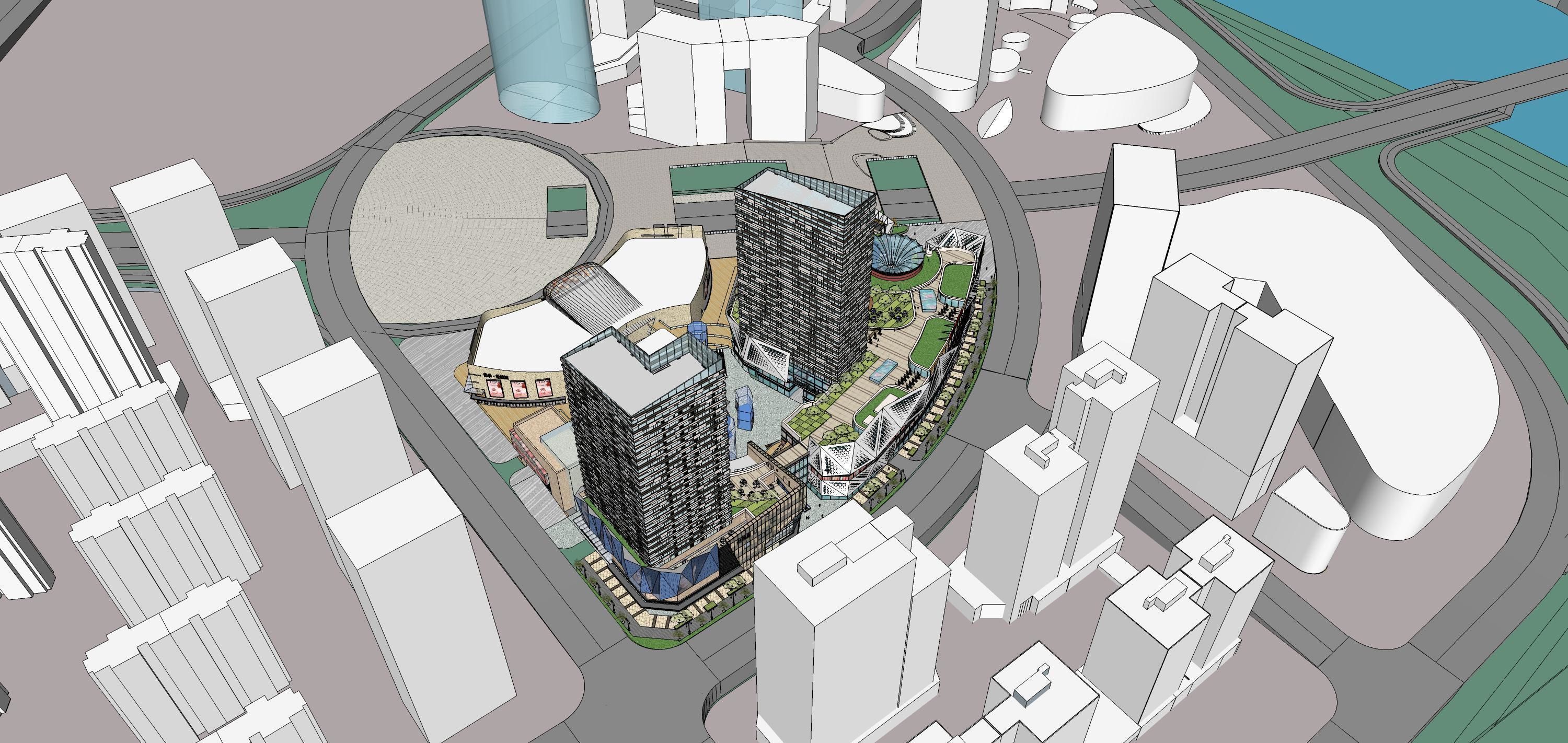 Sketchup Commercial Office Complex 207 3D model_20