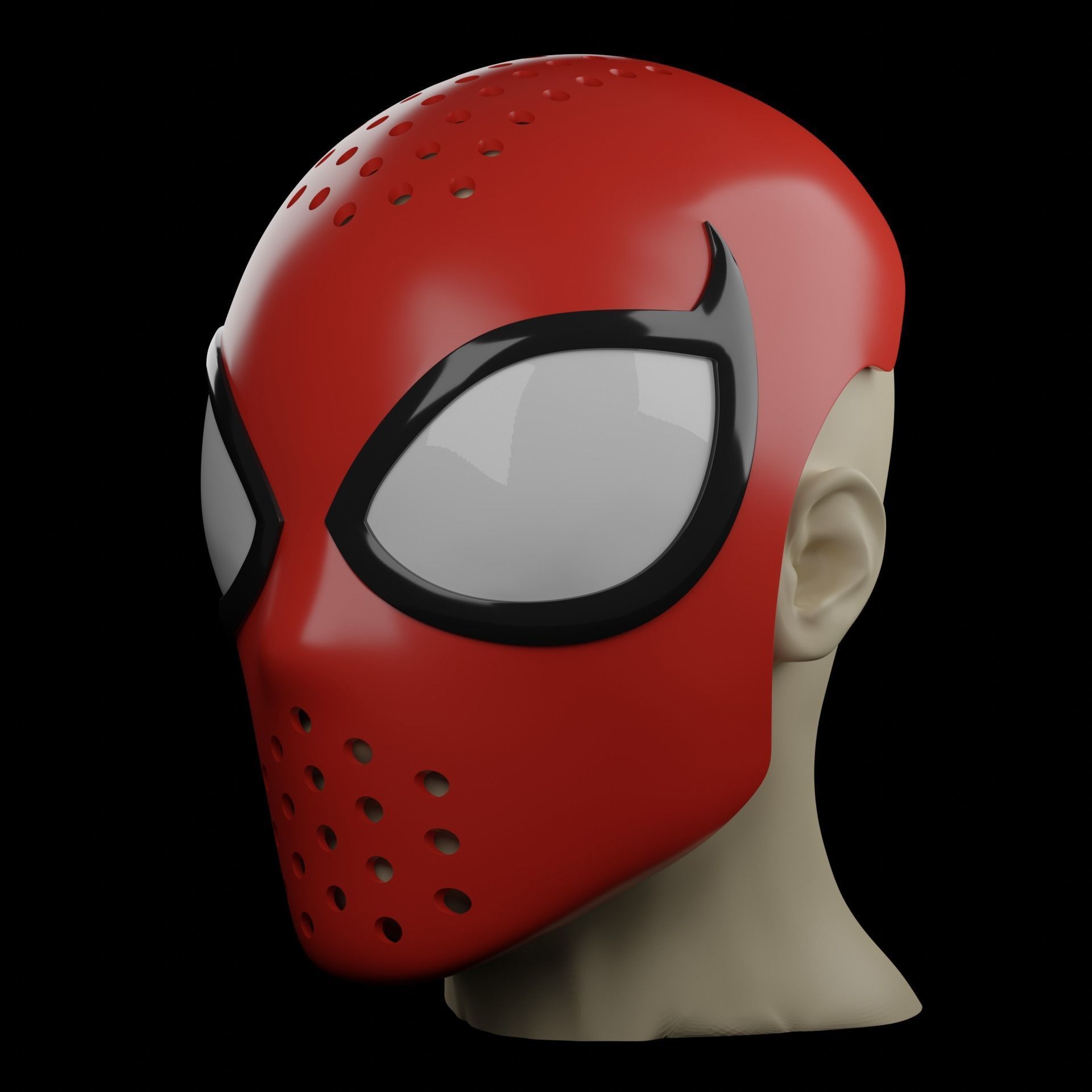 Spider-Man Edge of Time Faceshell 3D print model_1