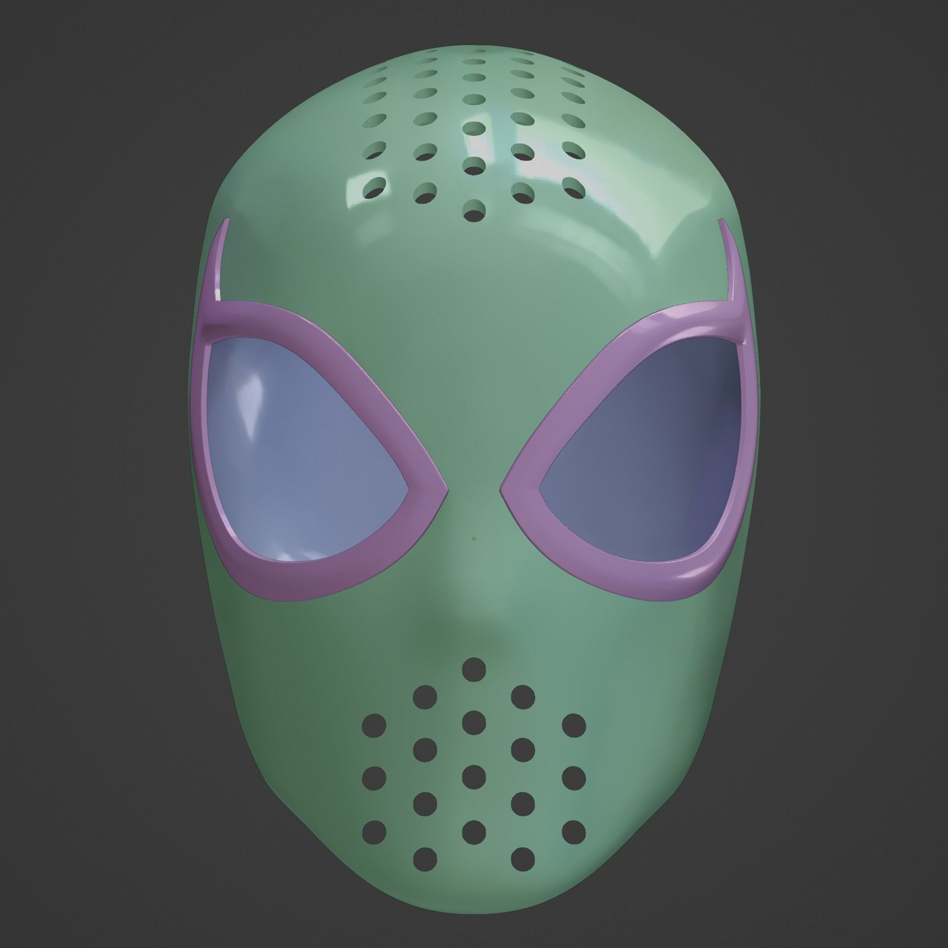 Spider-Man Edge of Time Faceshell 3D print model_2