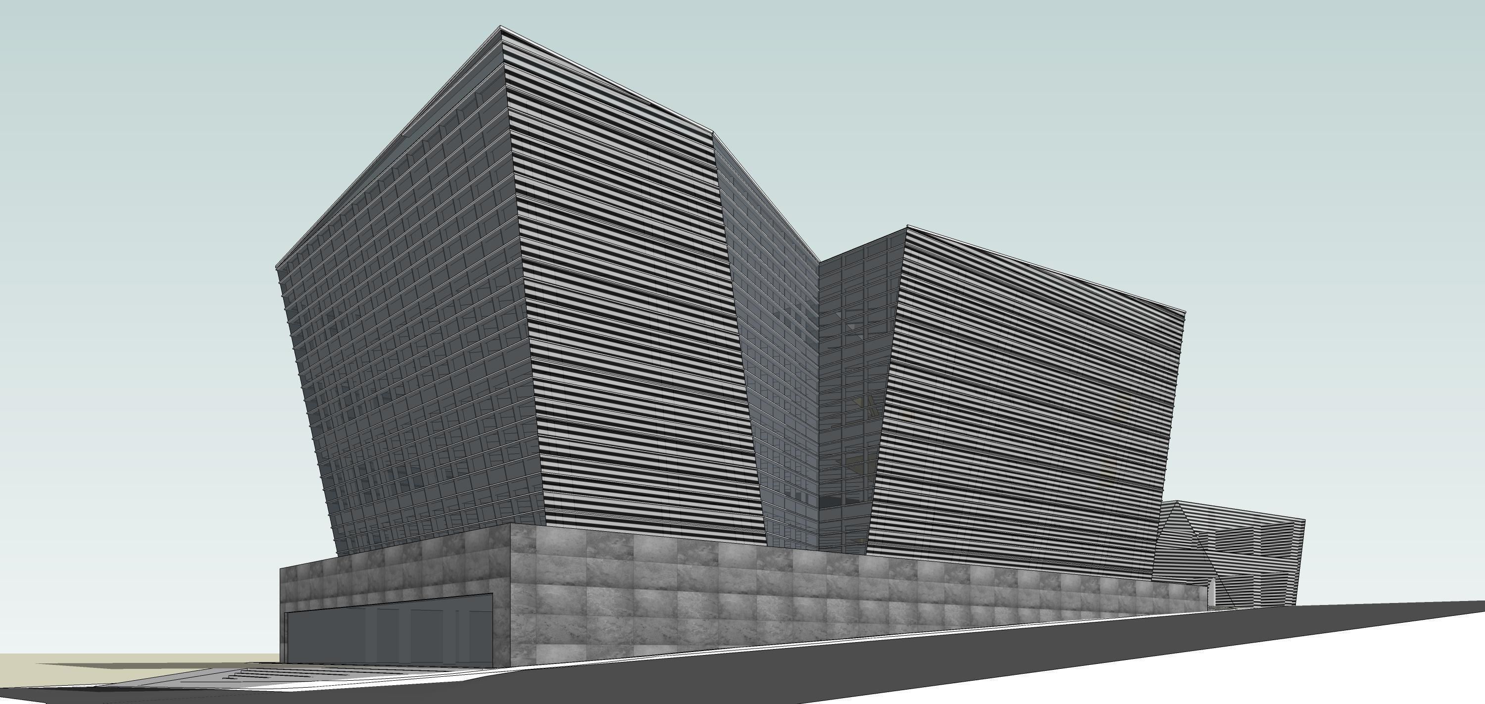 Sketchup Commercial Office Complex 208 3D model_7
