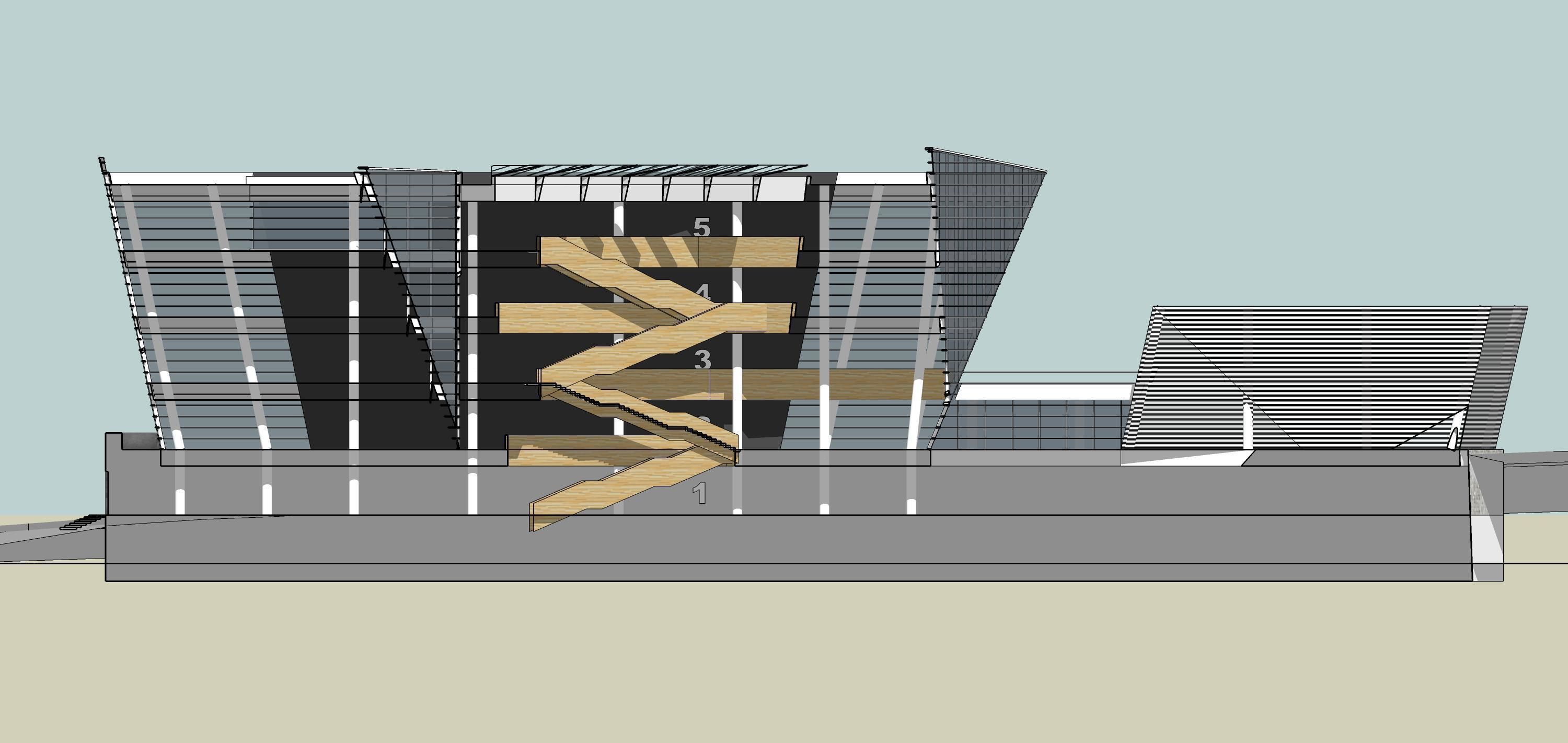 Sketchup Commercial Office Complex 208 3D model_11