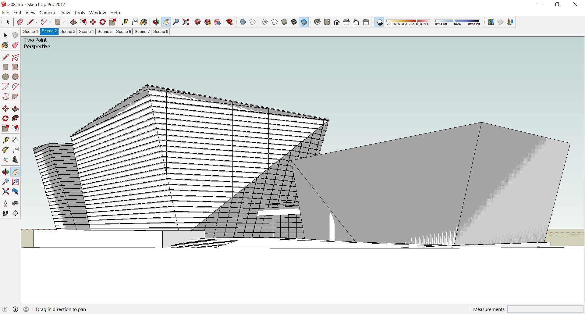 Sketchup Commercial Office Complex 208 3D model_1