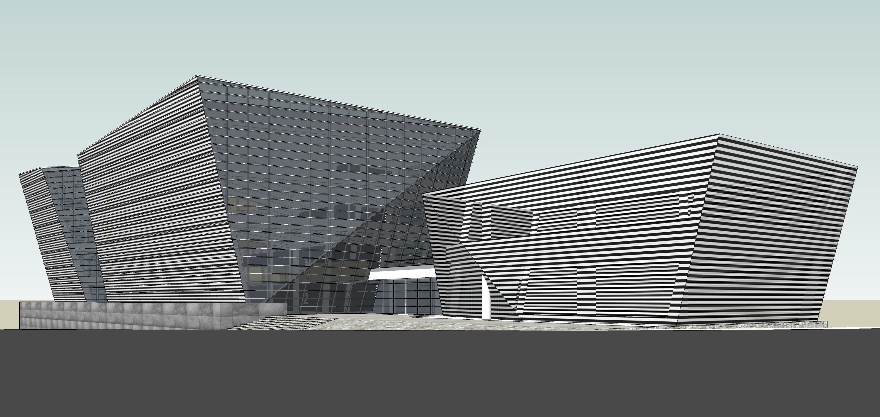 Sketchup Commercial Office Complex 208 3D model_5