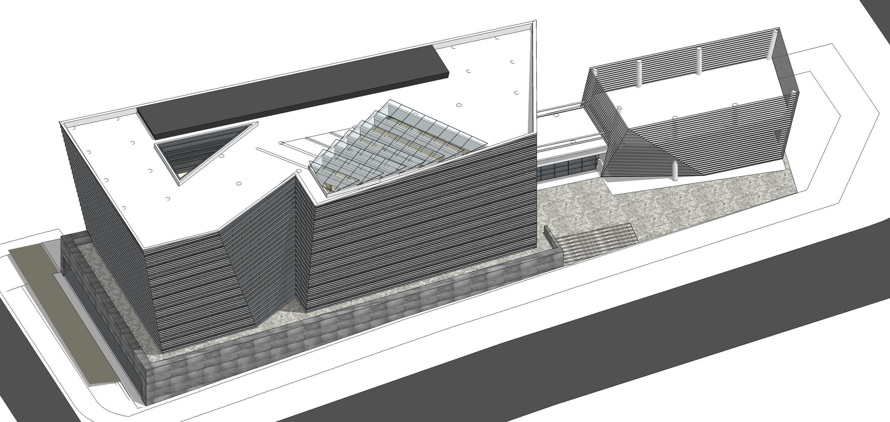 Sketchup Commercial Office Complex 208 3D model_9