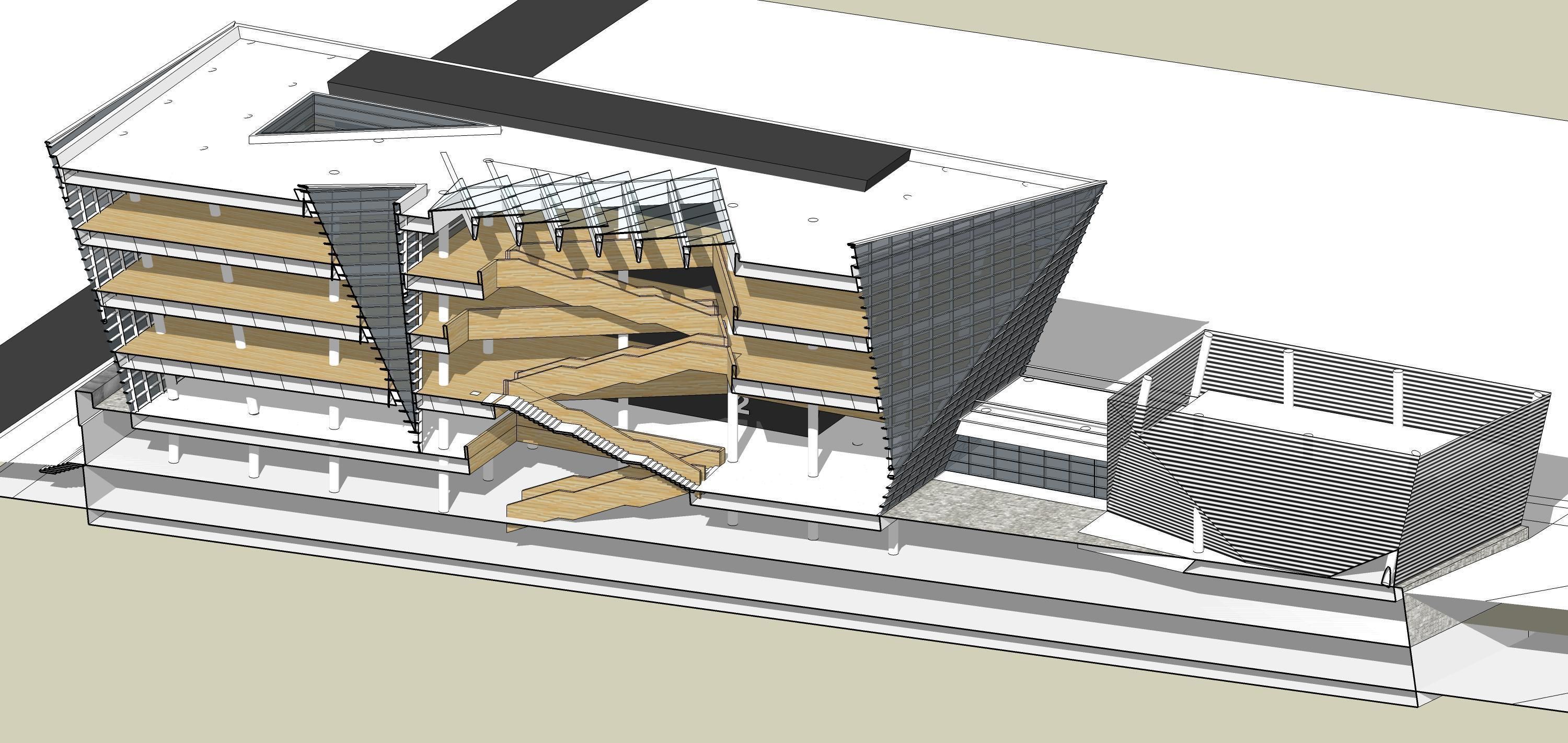 Sketchup Commercial Office Complex 208 3D model_10