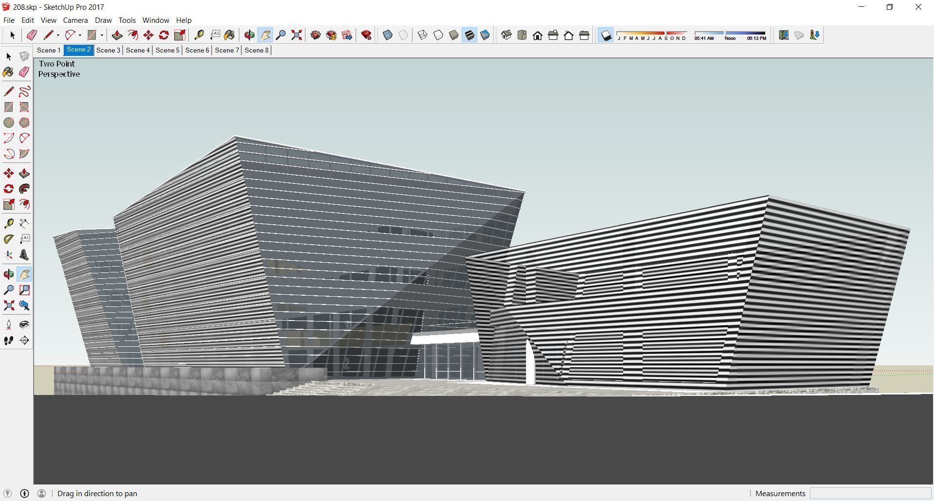 Sketchup Commercial Office Complex 208 3D model_2
