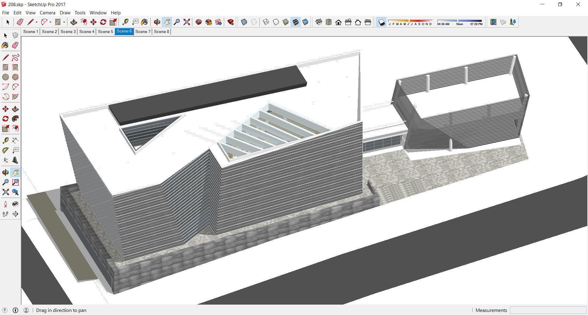 Sketchup Commercial Office Complex 208 3D model_3