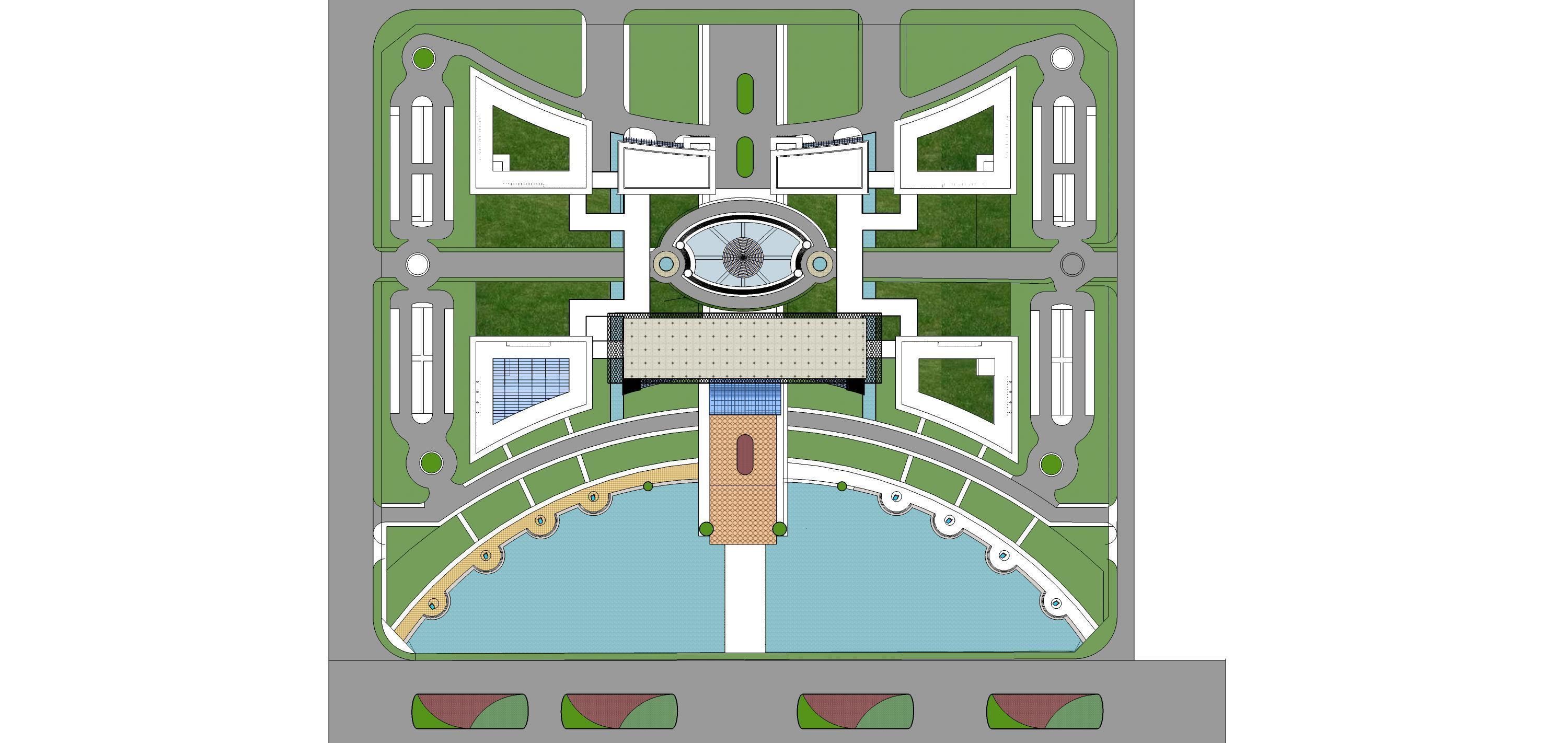 Sketchup Commercial Office Complex 209 3D model_13