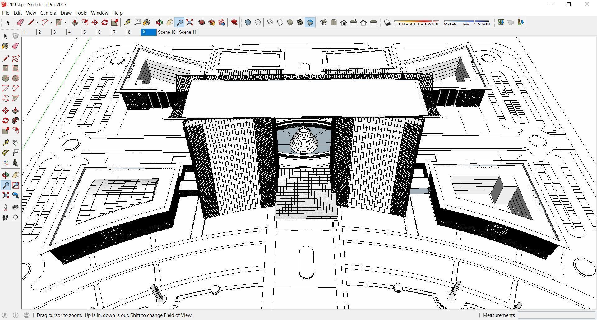 Sketchup Commercial Office Complex 209 3D model_1
