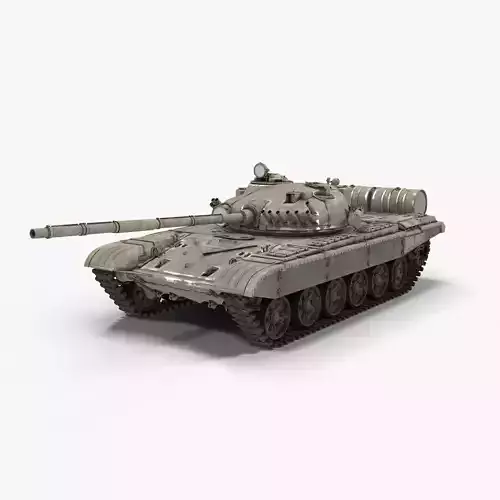 T-72 Main Battle Tank 3D model