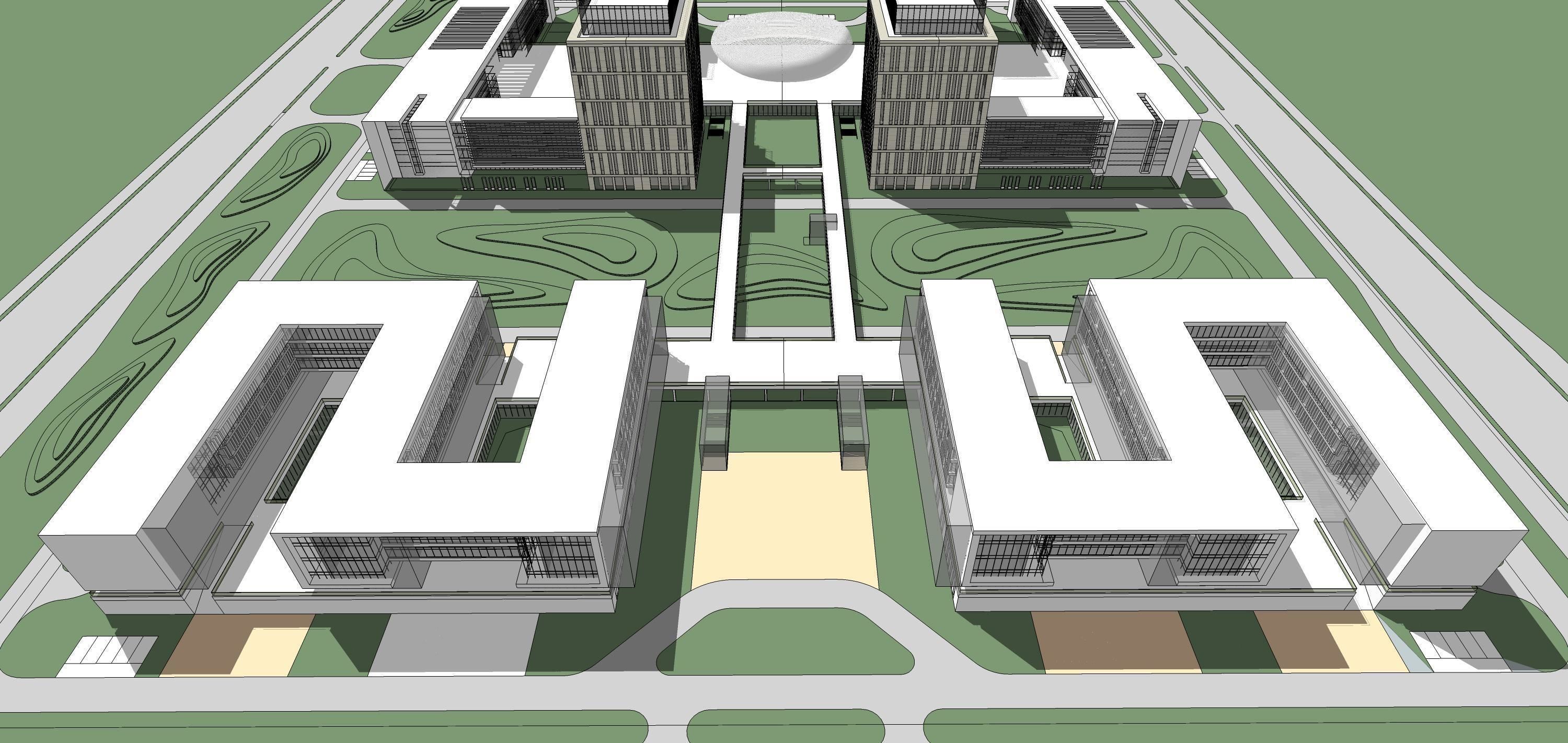 Sketchup Commercial Office Complex 210 3D model_11
