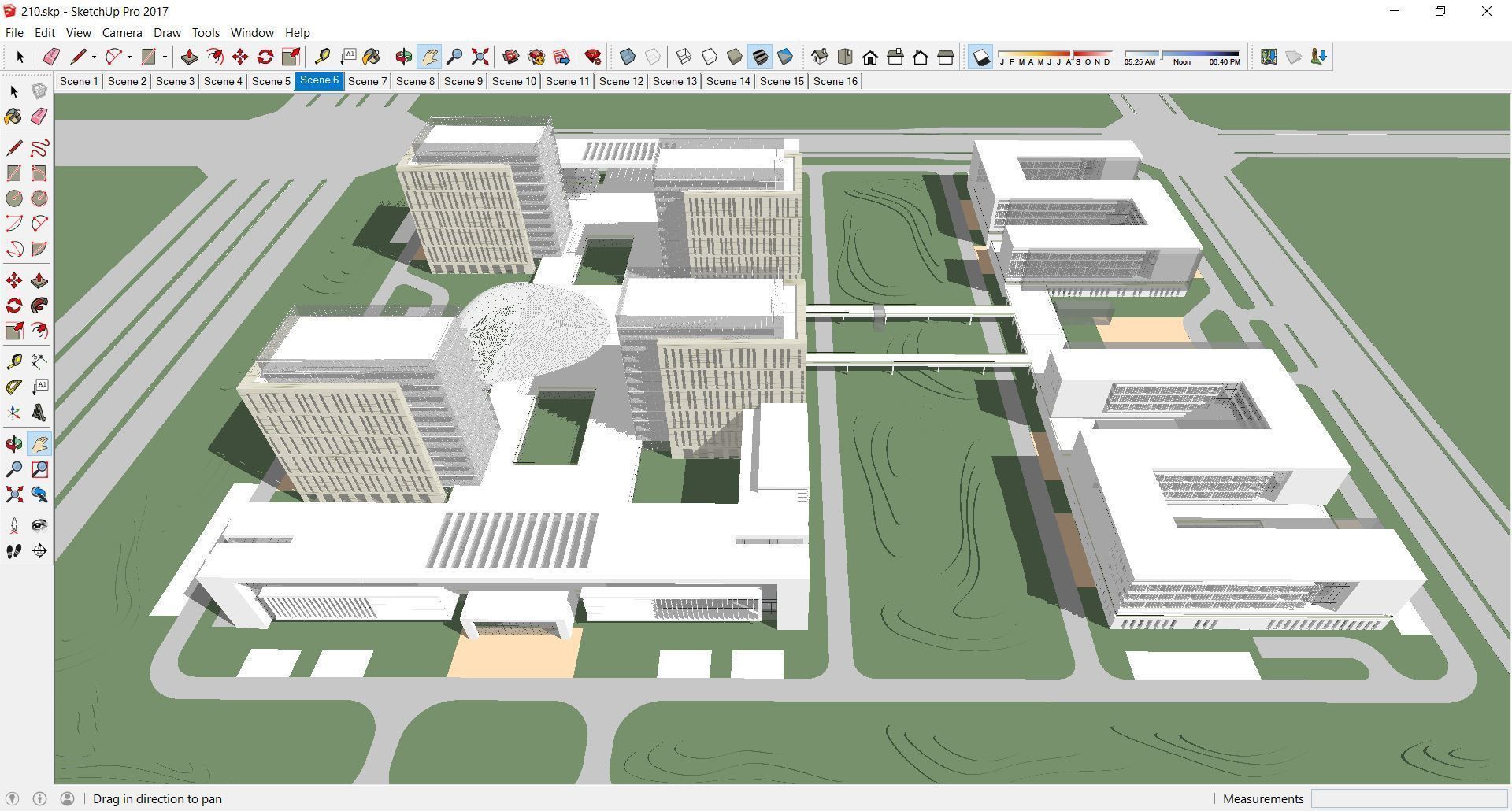 Sketchup Commercial Office Complex 210 3D model_2