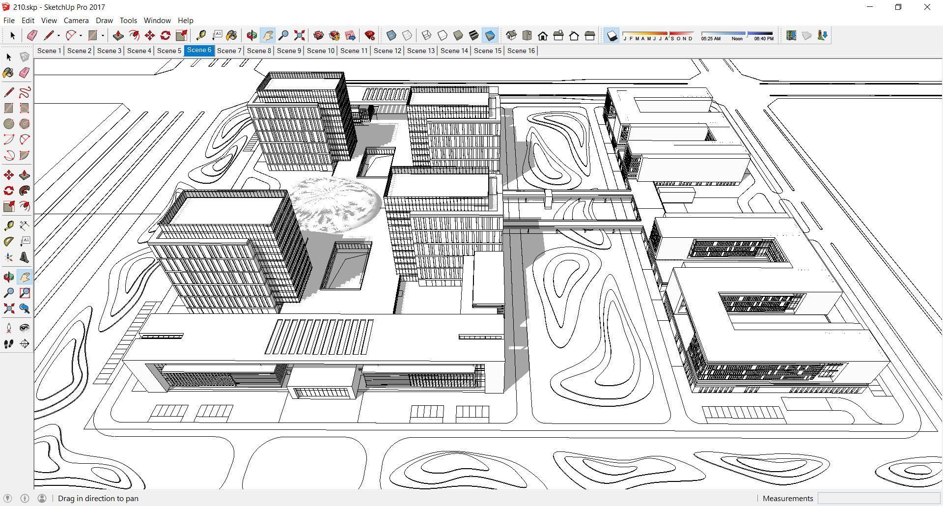 Sketchup Commercial Office Complex 210 3D model_1