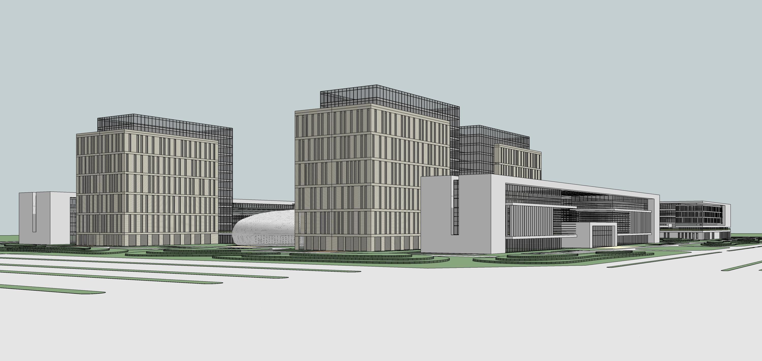 Sketchup Commercial Office Complex 210 3D model_16