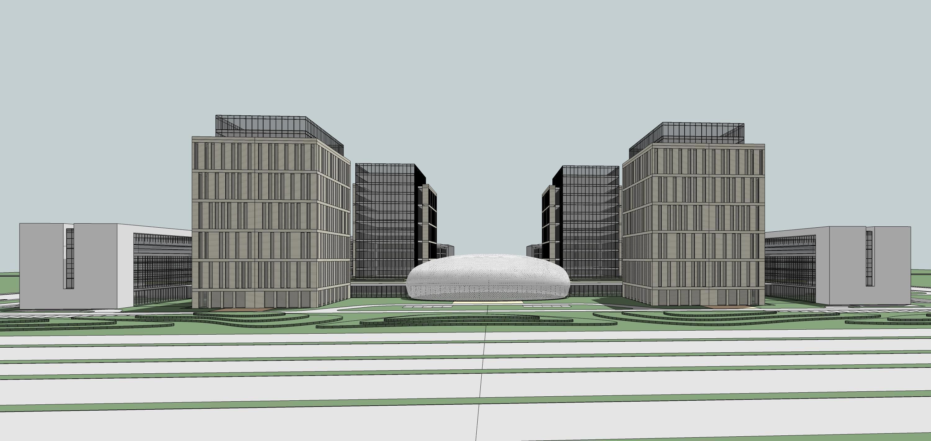 Sketchup Commercial Office Complex 210 3D model_15