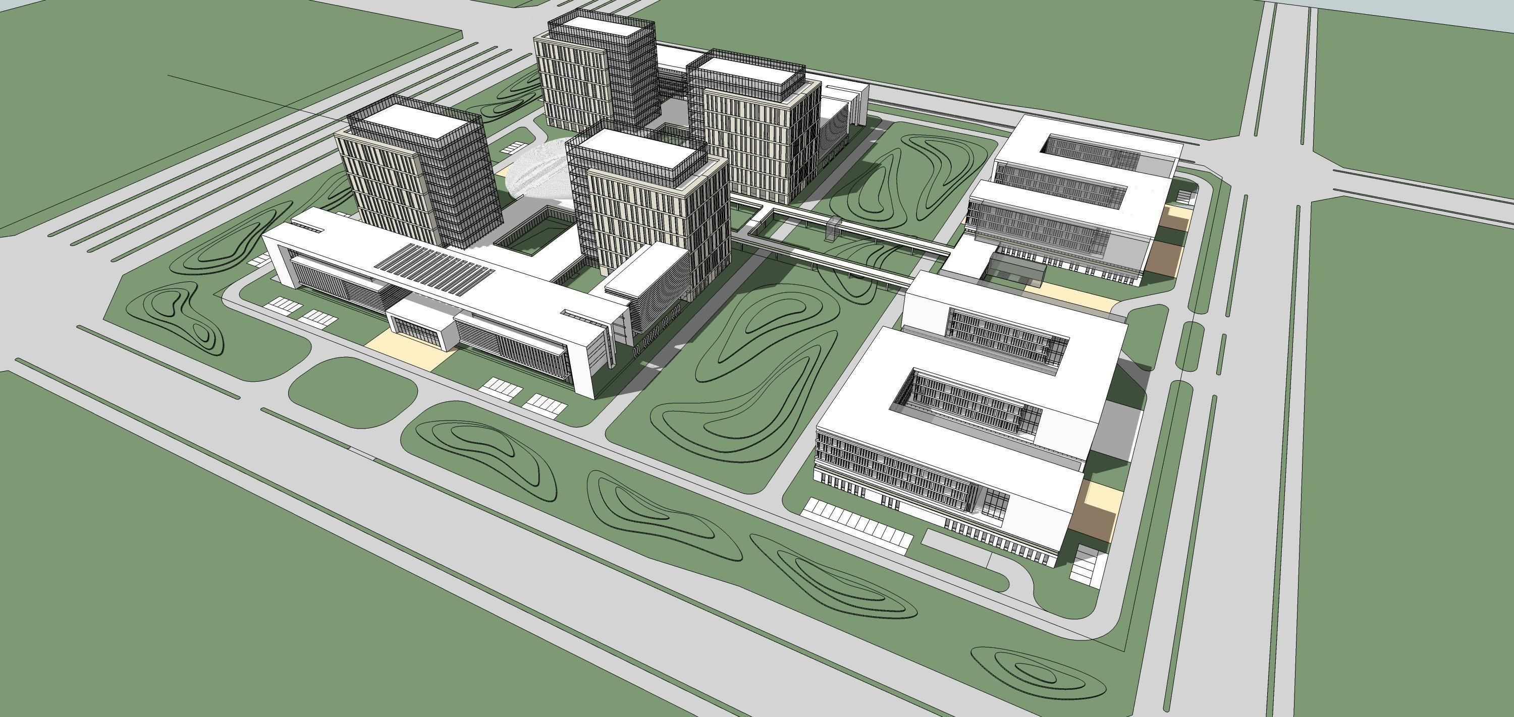 Sketchup Commercial Office Complex 210 3D model_7