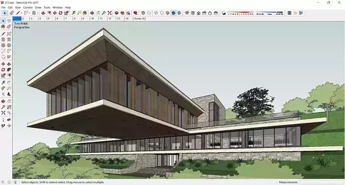 Sketchup Recreational and tourist complex 211