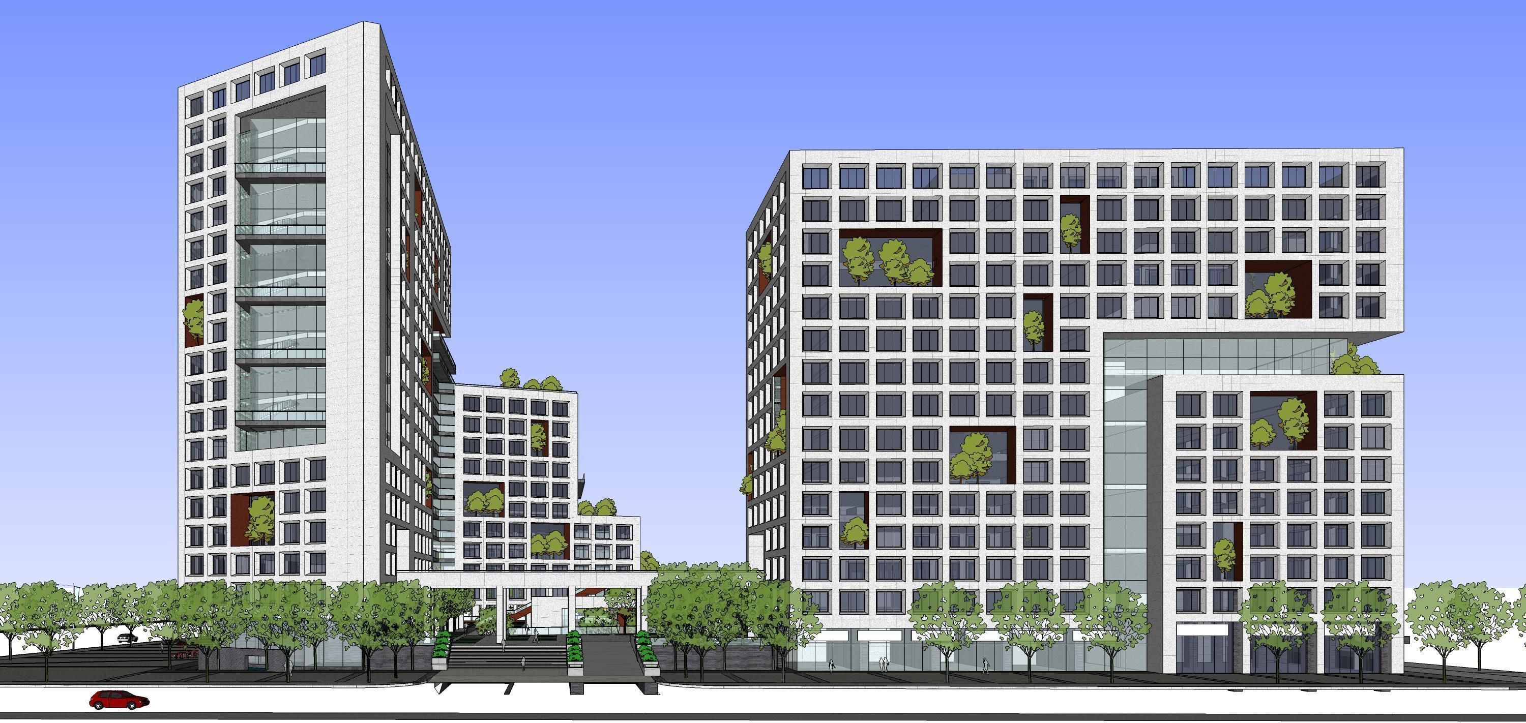 Sketchup Commercial Office Complex 213 3D model_7