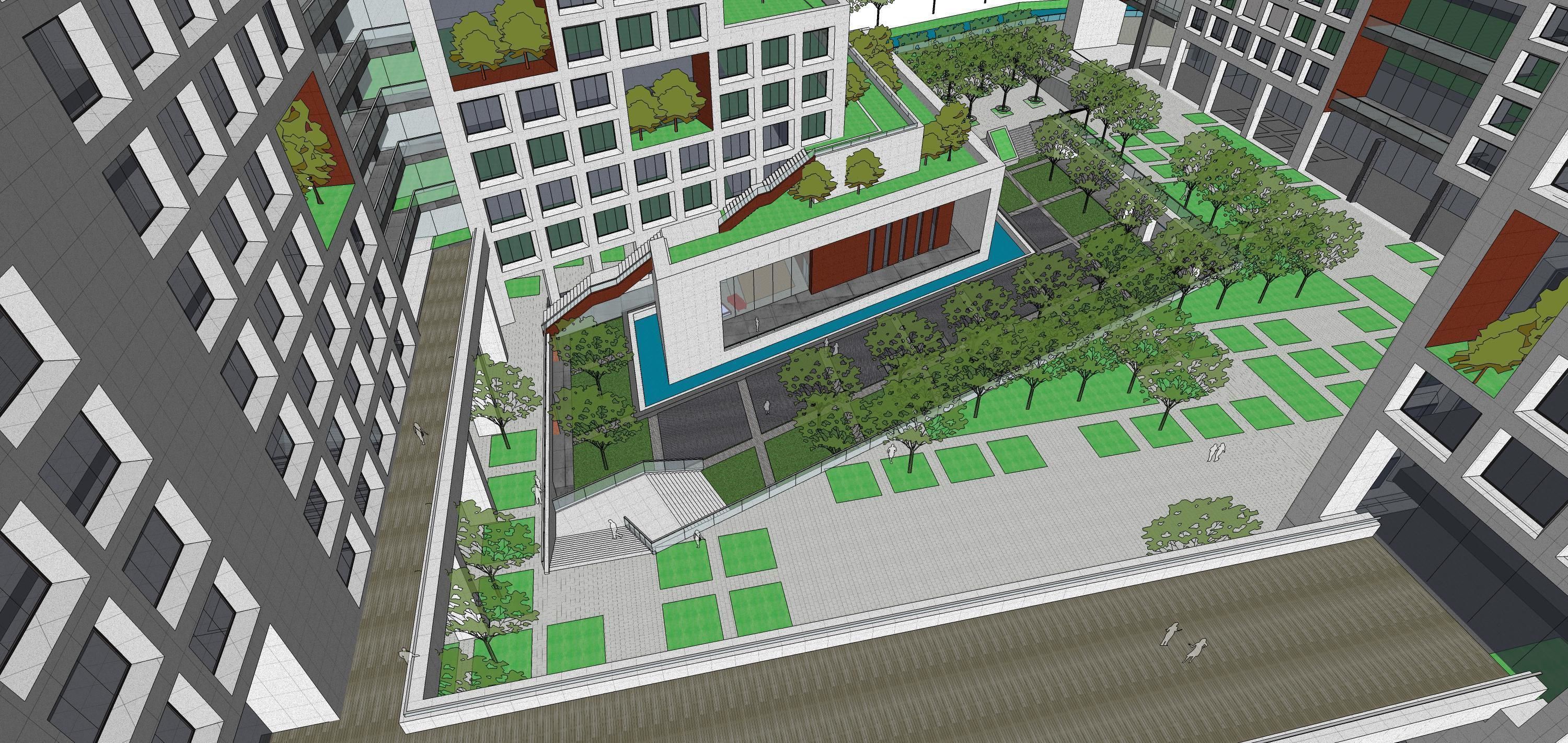 Sketchup Commercial Office Complex 213 3D model_10