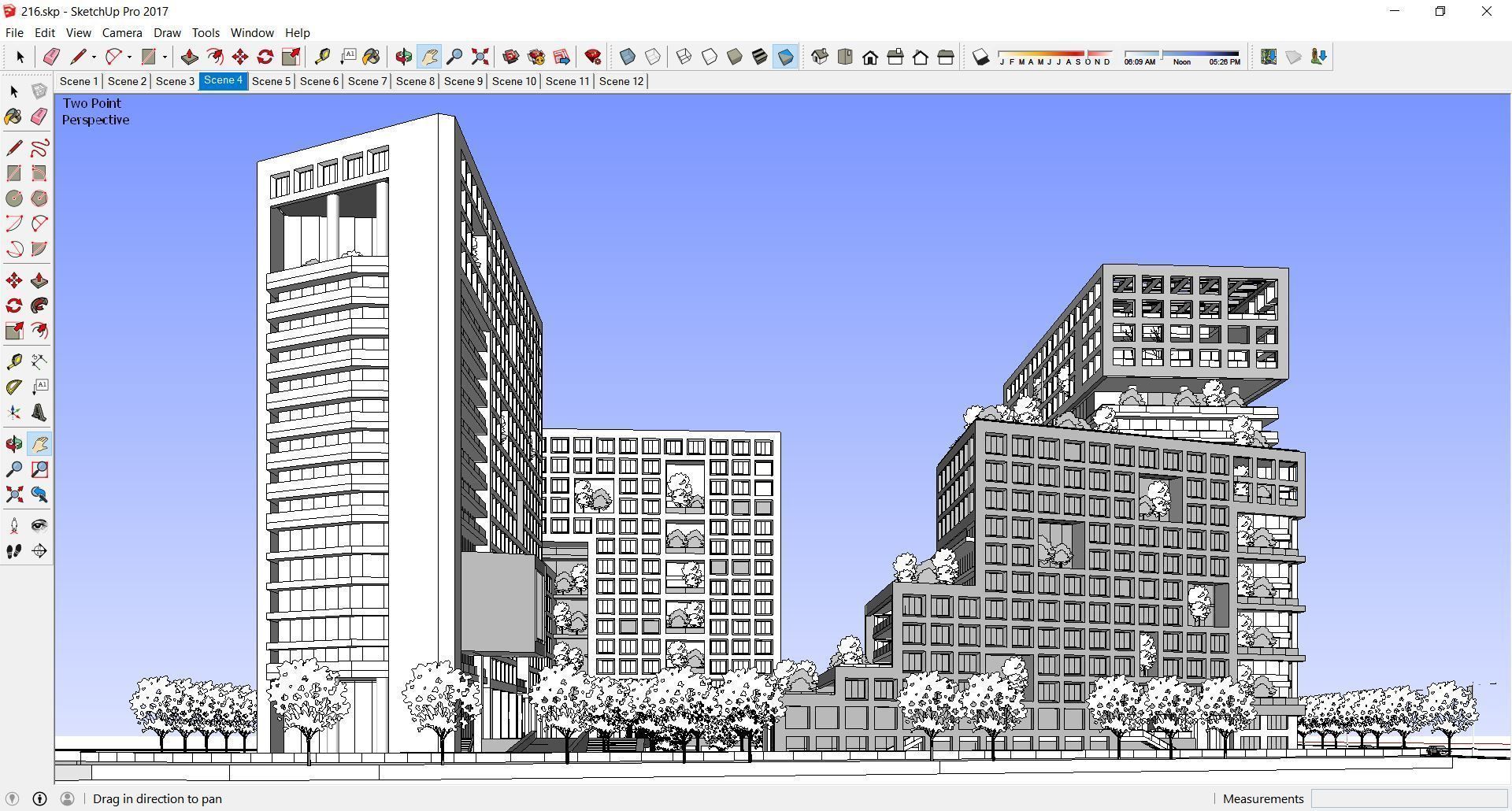 Sketchup Commercial Office Complex 213 3D model_1