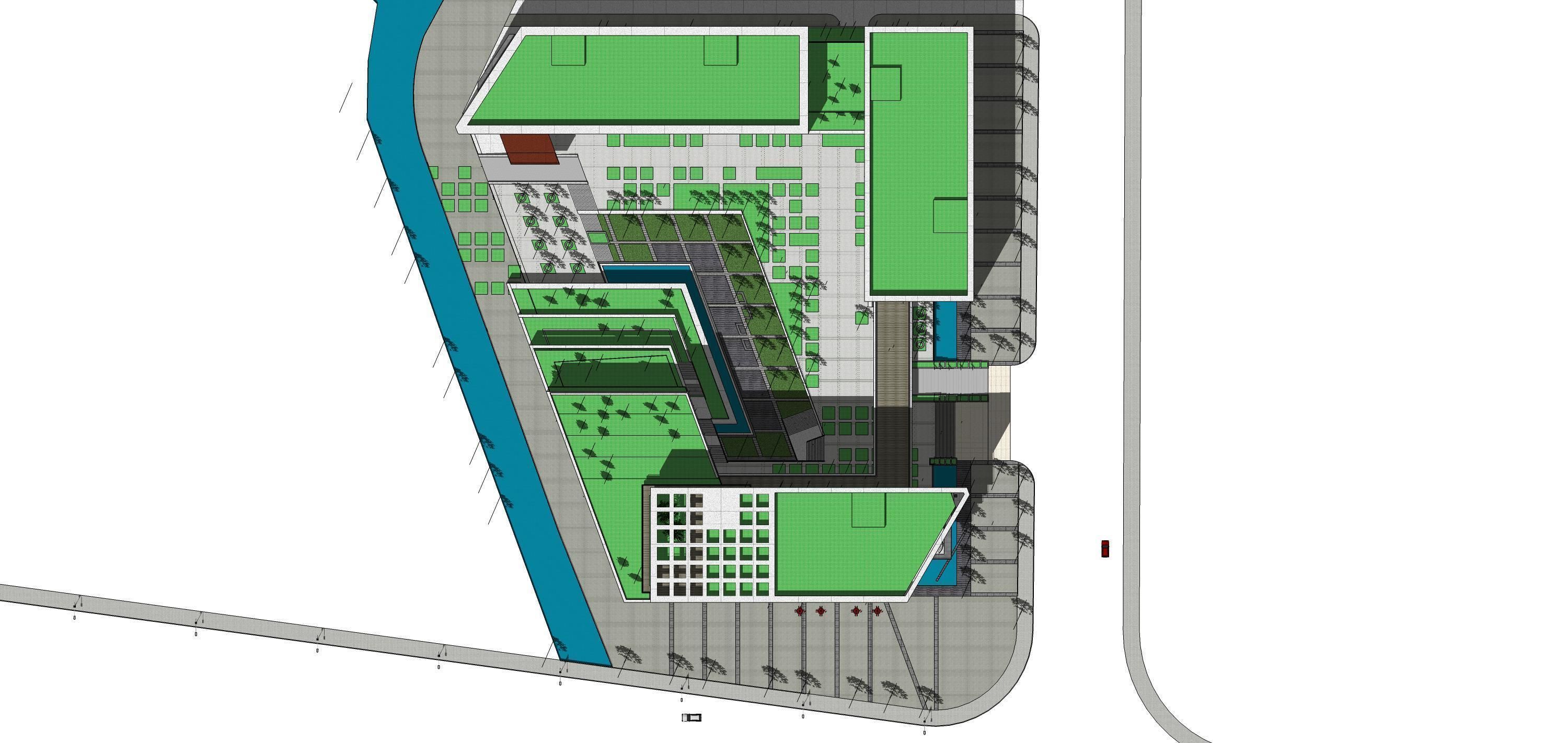 Sketchup Commercial Office Complex 213 3D model_14