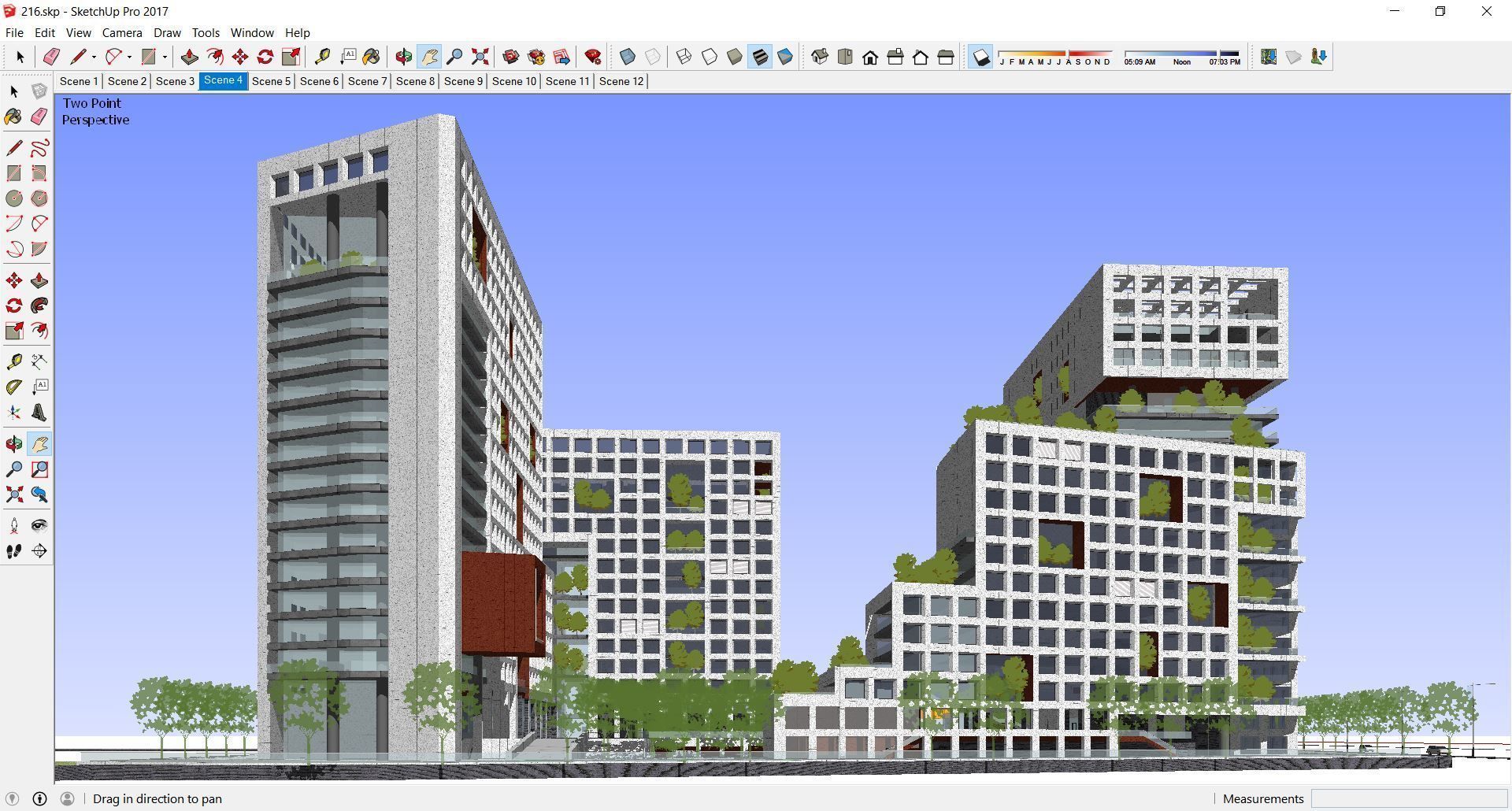 Sketchup Commercial Office Complex 213 3D model_2