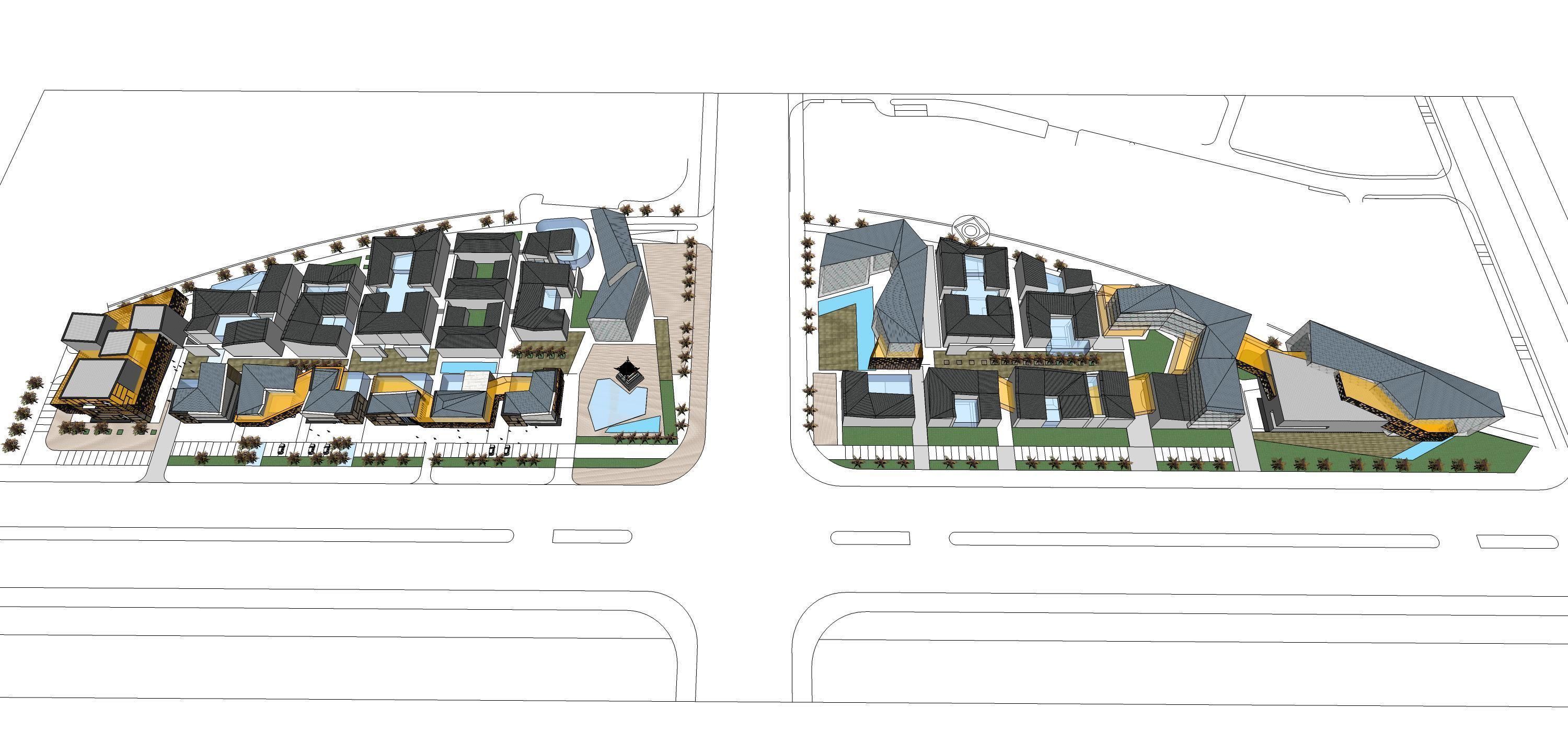 Sketchup Commercial Office Complex 214 3D model | CGTrader