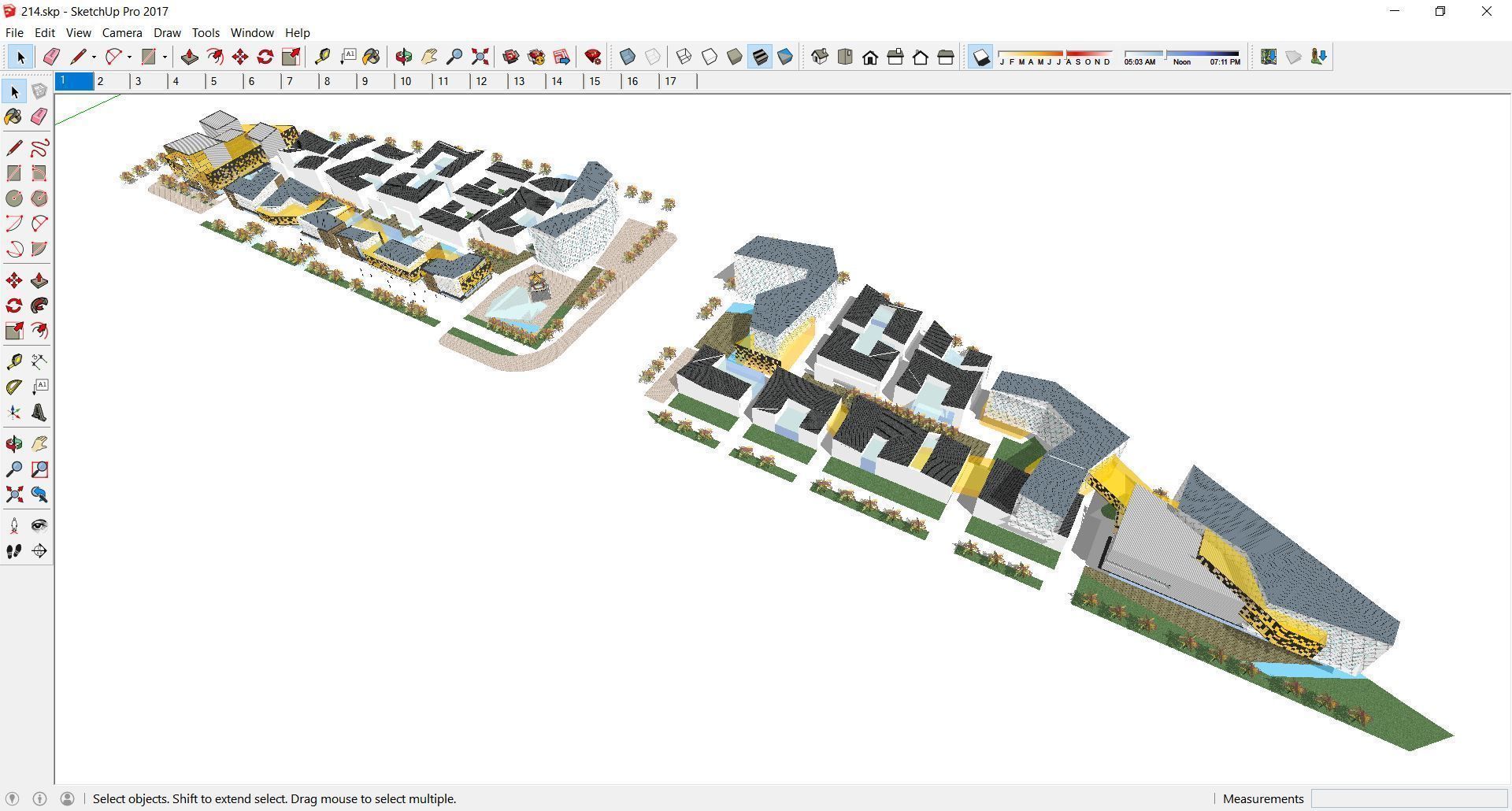 Sketchup Commercial Office Complex 214 3D model | CGTrader
