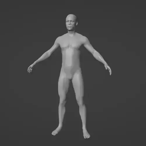 Base Meshe Male Character 3D model