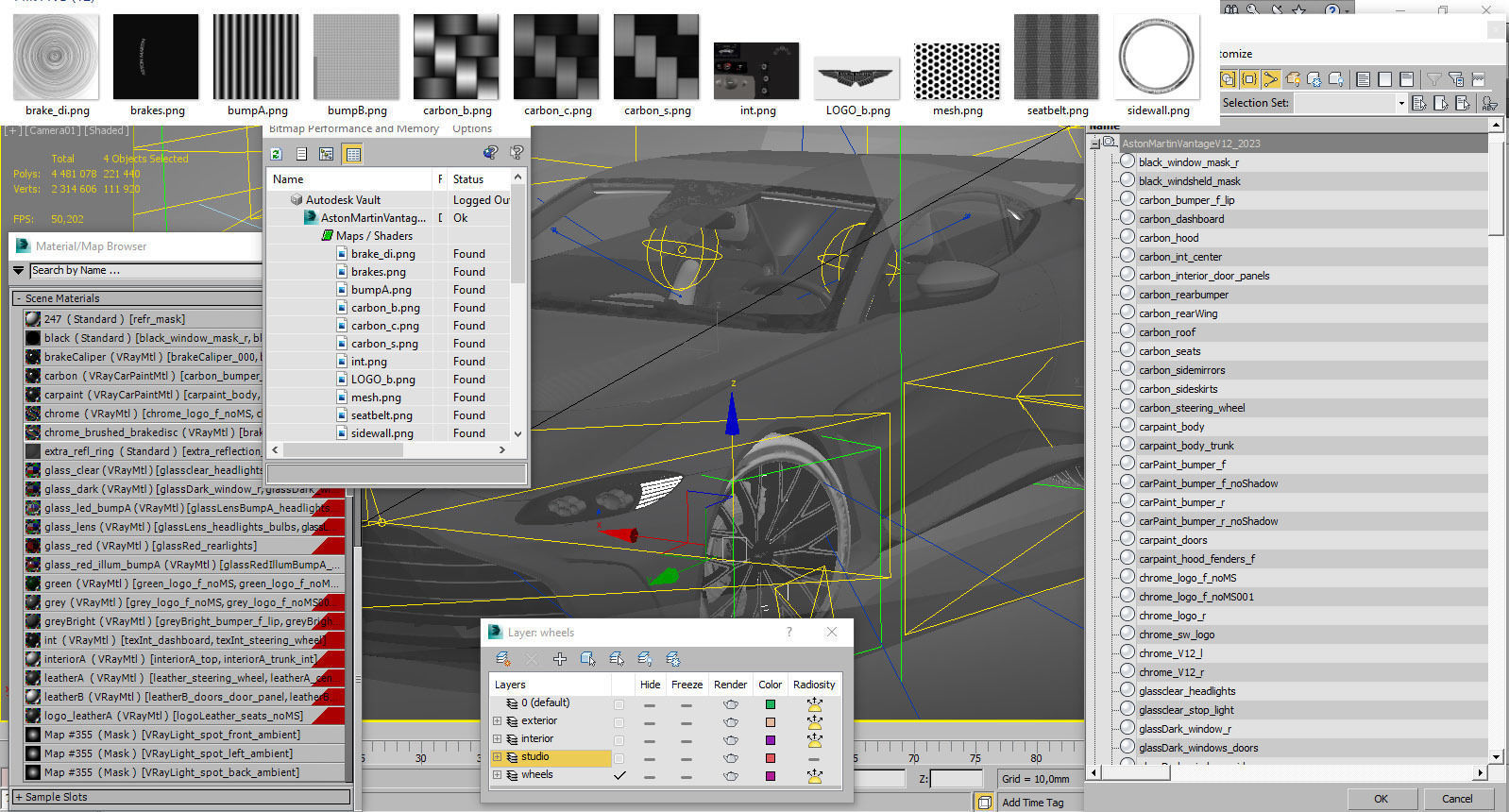 Aston Martin V12 Vantage 2023 3D model_30