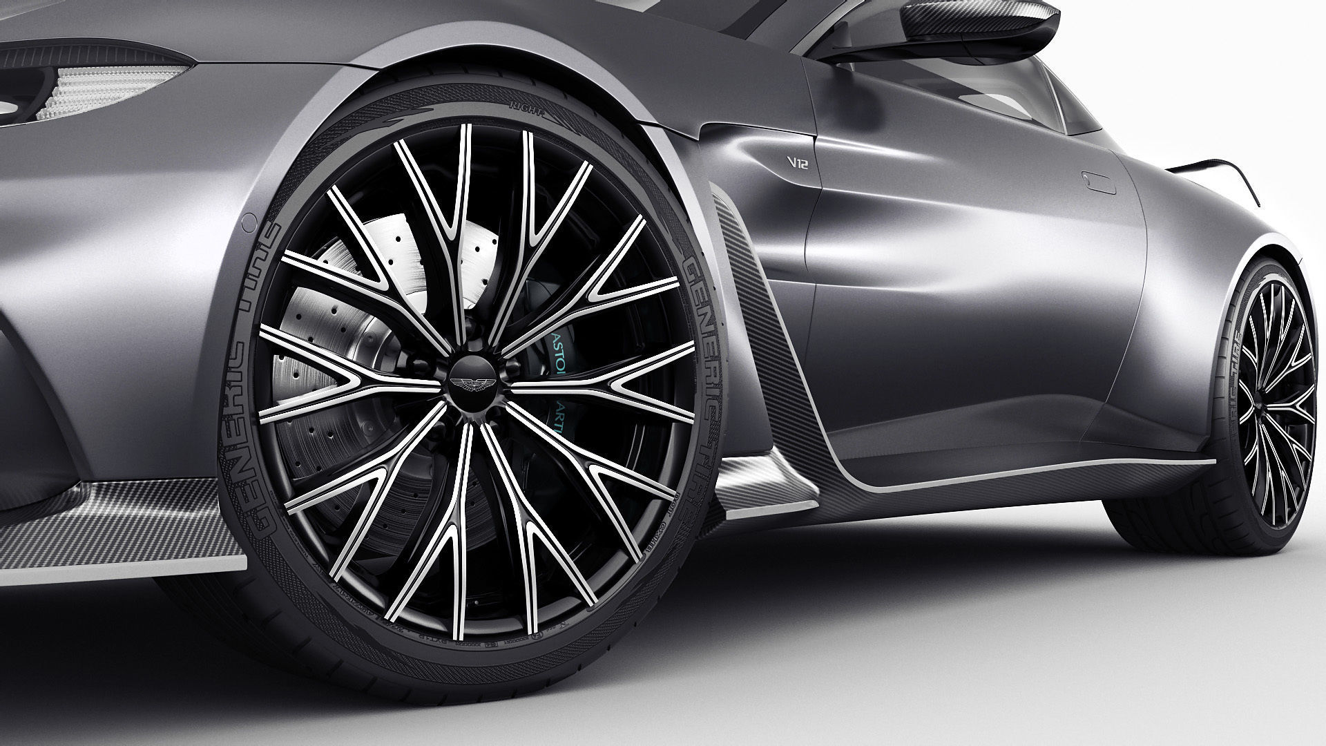 Aston Martin V12 Vantage 2023 3D model_12