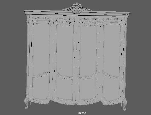 closet armoire 3D model_10