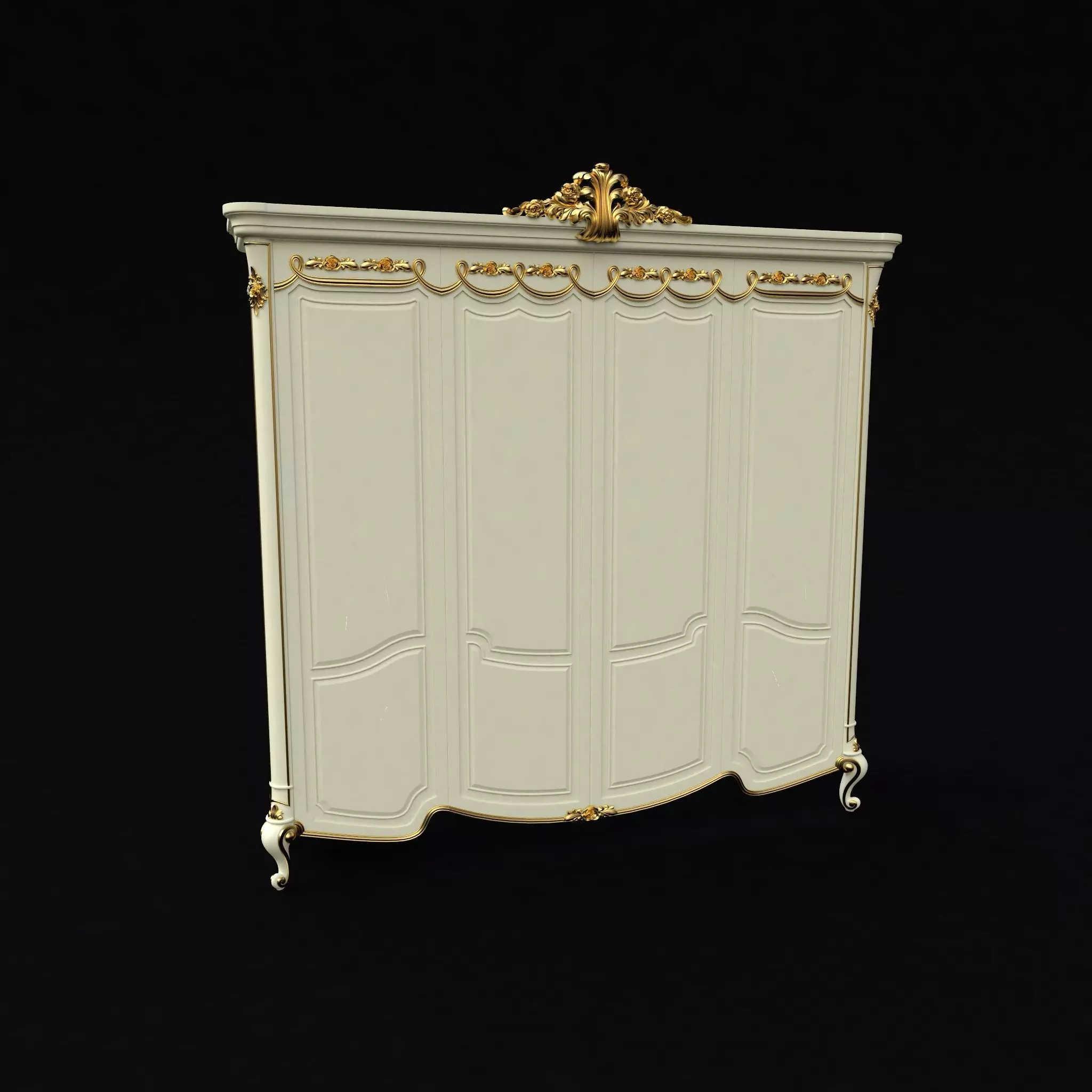 closet armoire 3D model_0