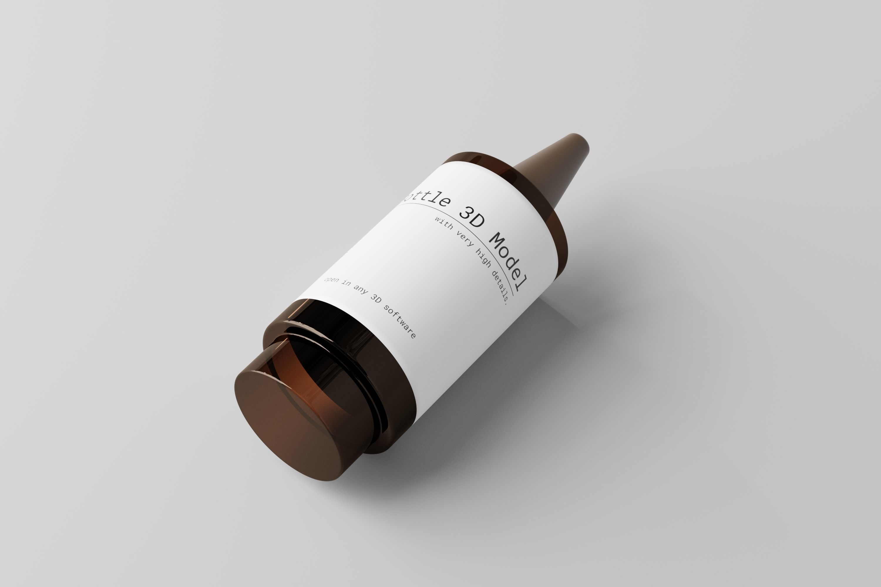 Bottle skin care mockup 3D model_5