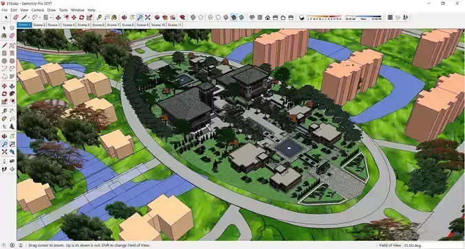 Sketchup Recreational and tourist complex 218