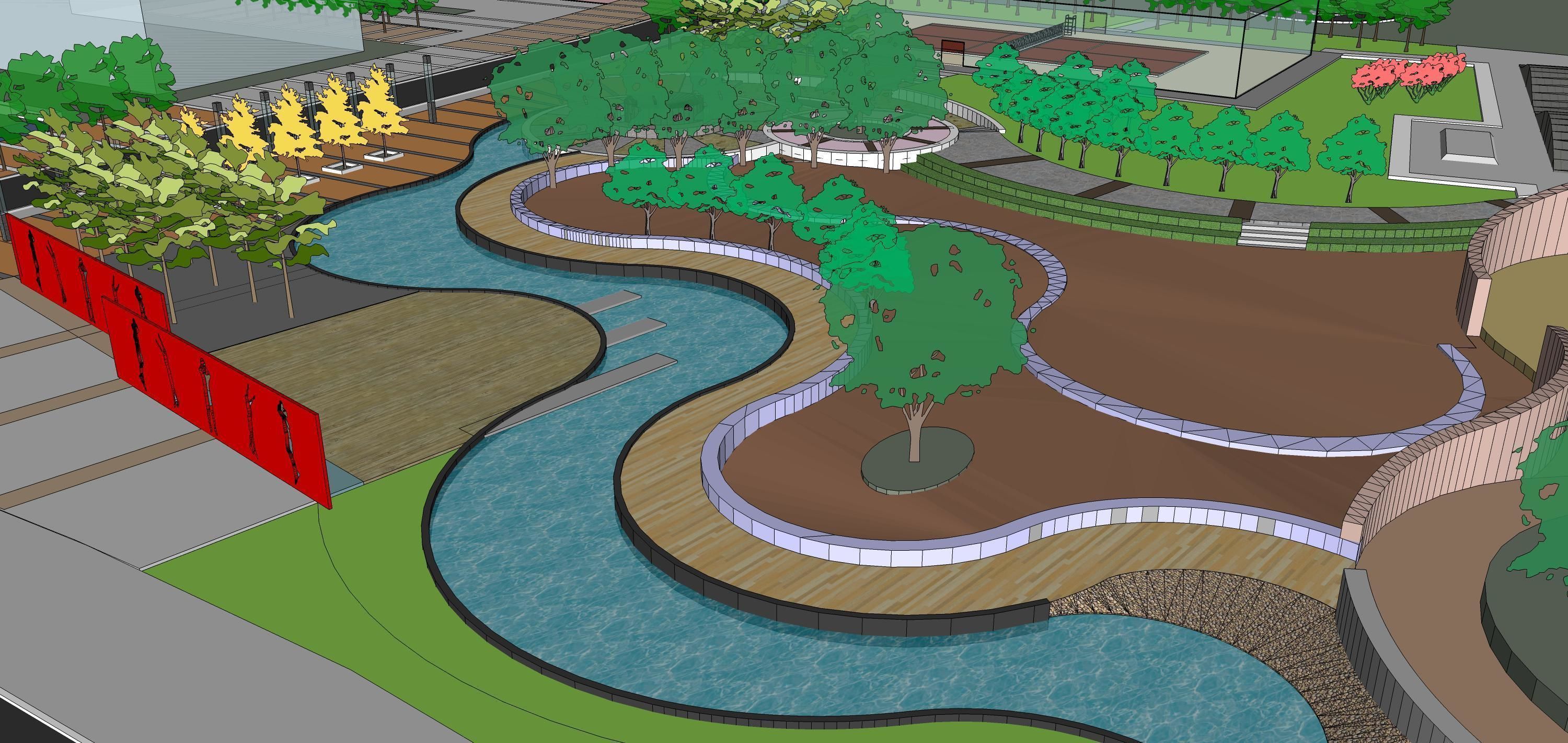 Sketchup Plaza 219 3D model_3