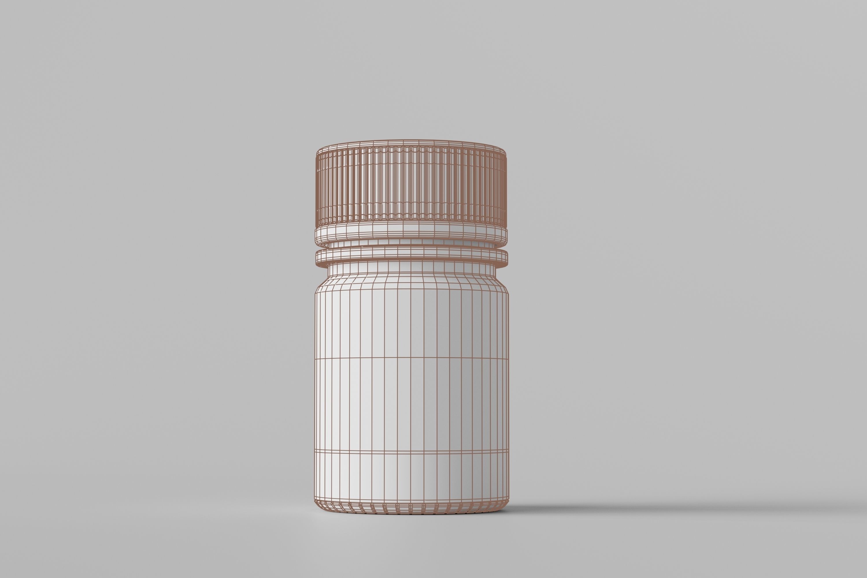 Pills Bottle 3D model_2