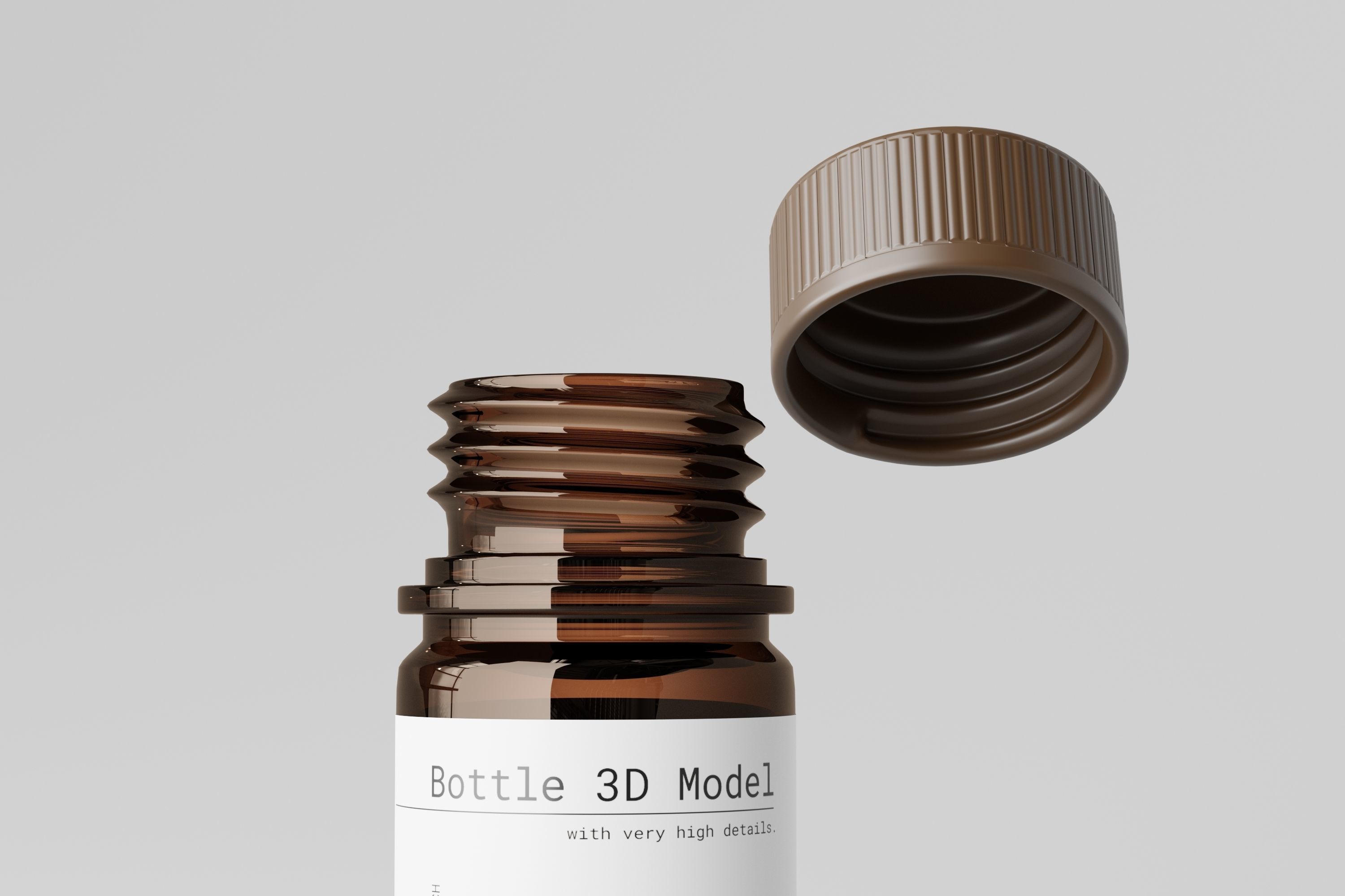 Pills Bottle 3D model_3